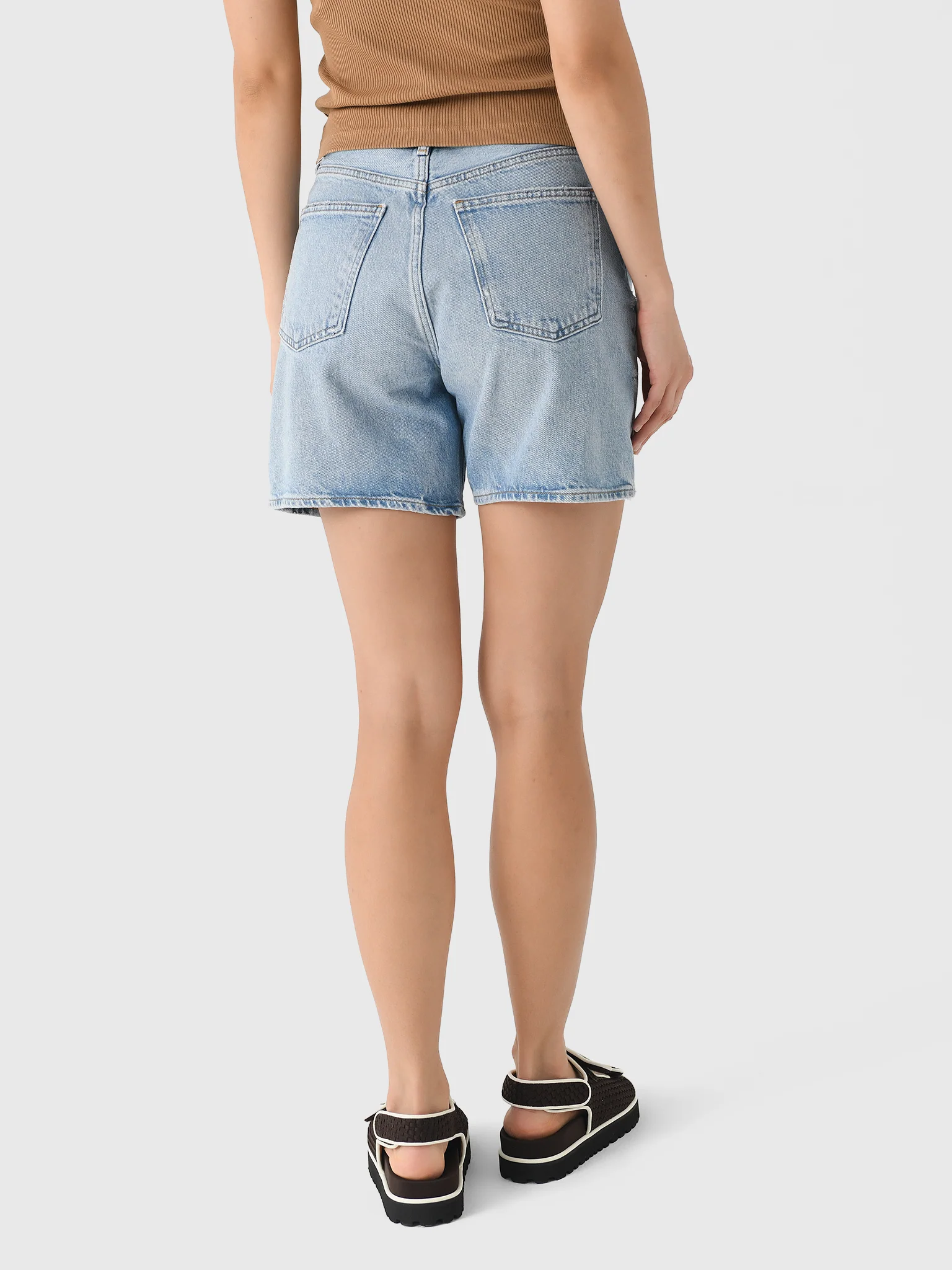 Agolde Women's Dame High Rise Baggy Short - Image 4
