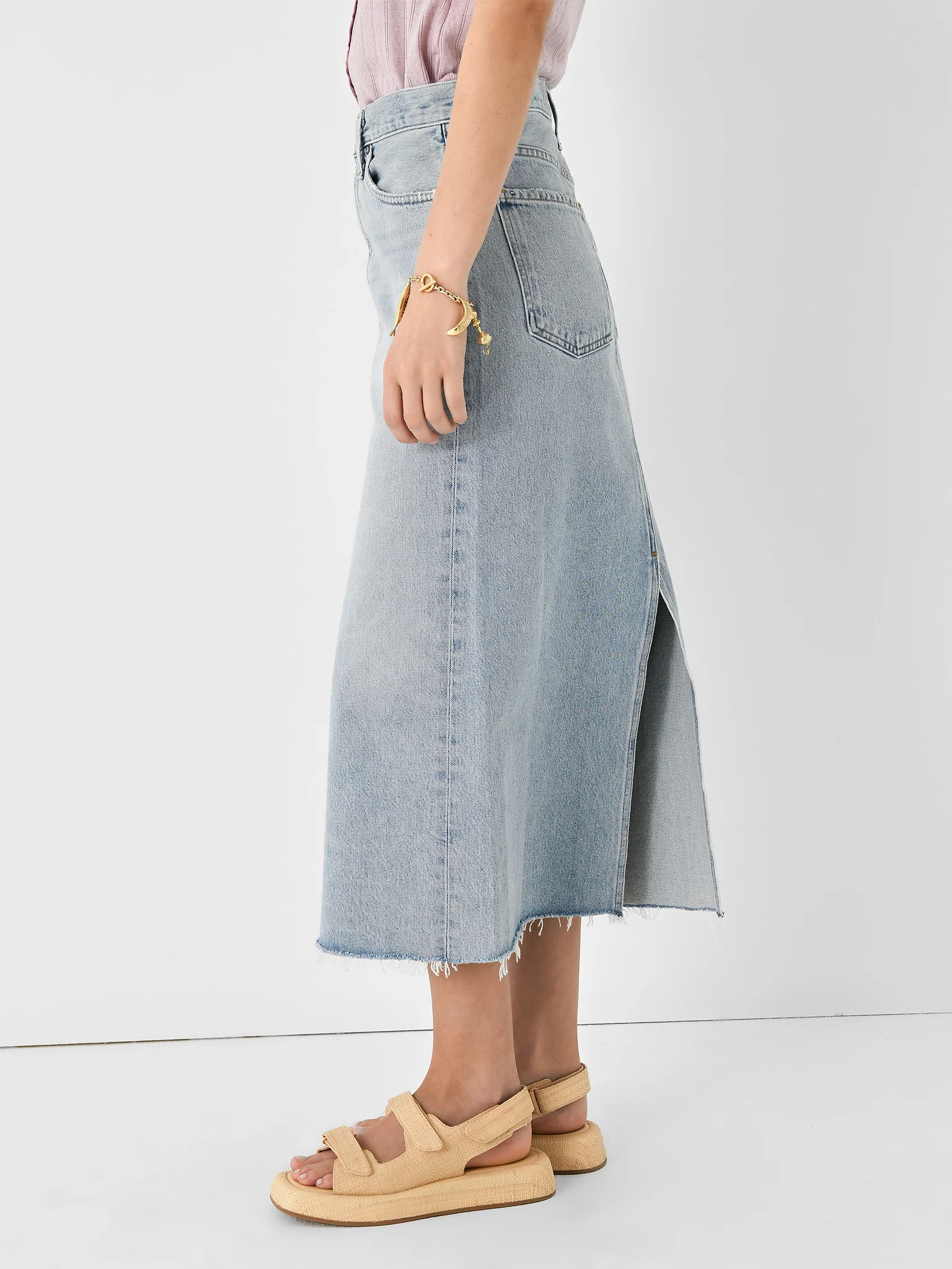 Agolde Women's Della Denim Skirt - Image 3
