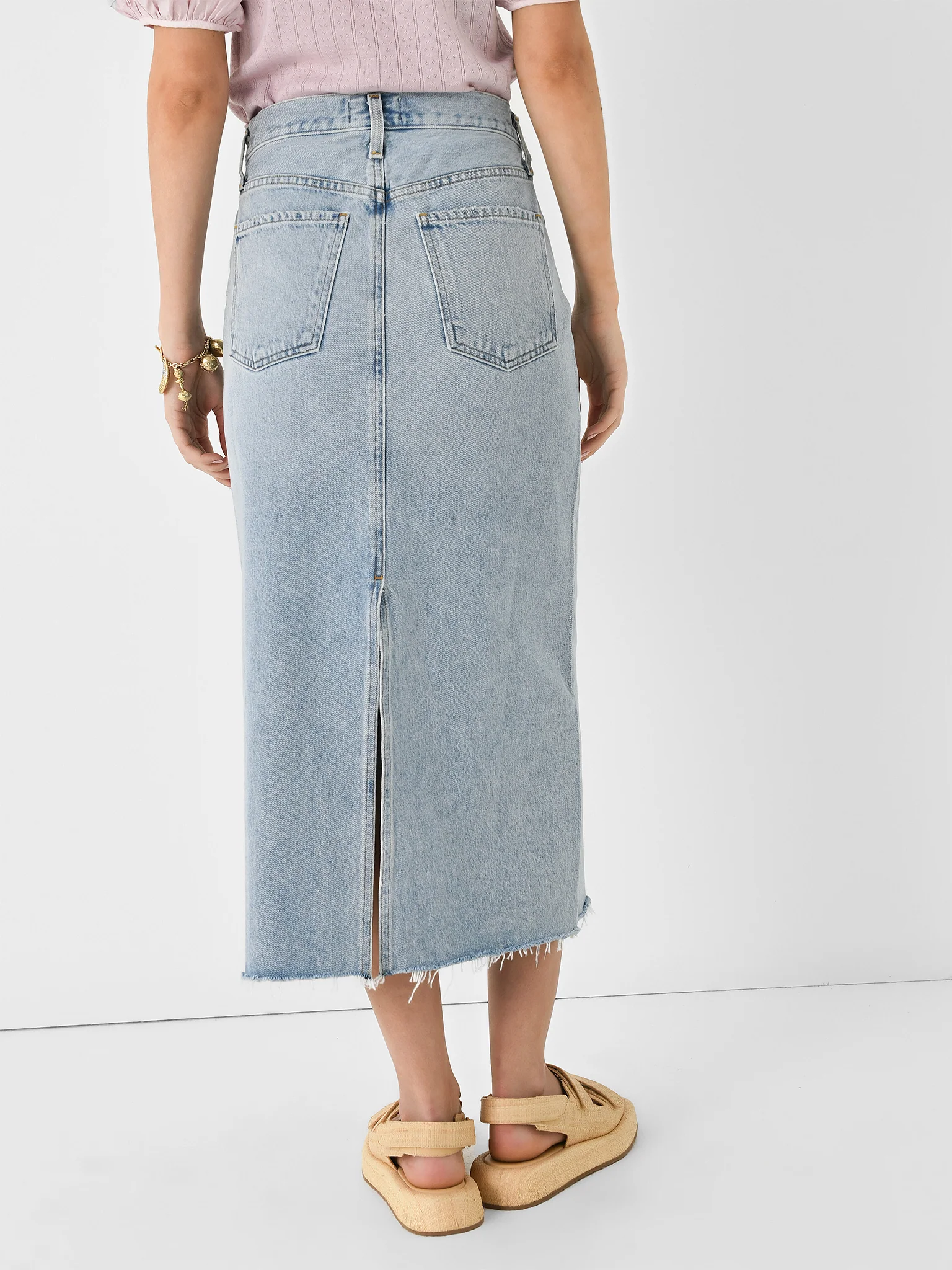 Agolde Women's Della Denim Skirt - Image 4