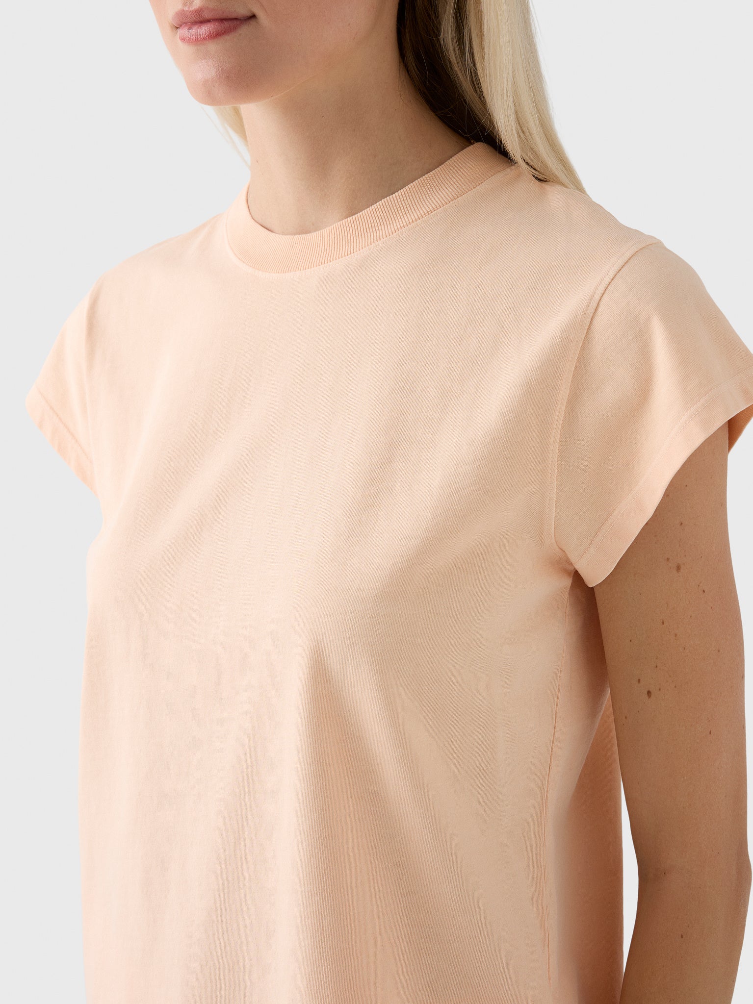 Agolde Women's Long Line Bryce Cap Sleeve Tee - Image 5