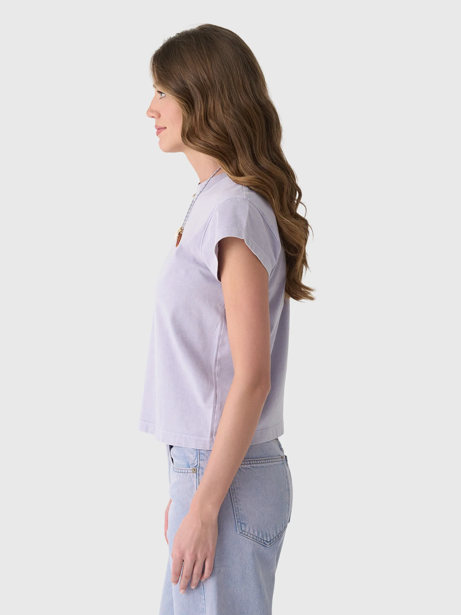 Agolde Women's Long Line Bryce Cap Sleeve Tee - Image 8