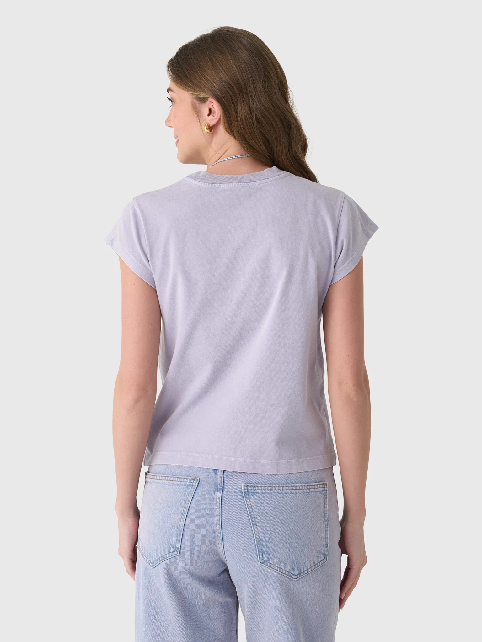 Agolde Women's Long Line Bryce Cap Sleeve Tee - Image 9