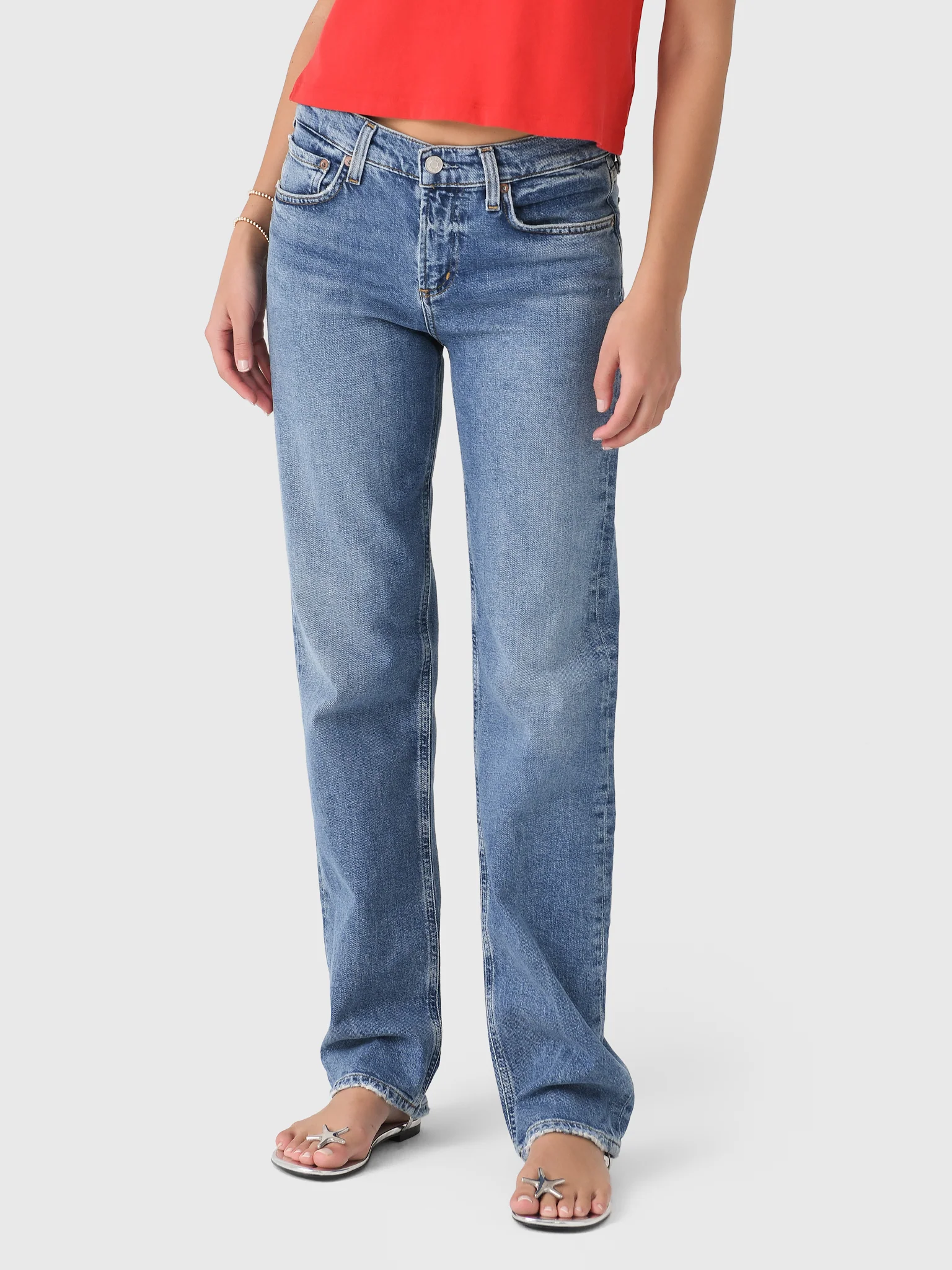 Agolde Women's Low Rise Slim Jean
