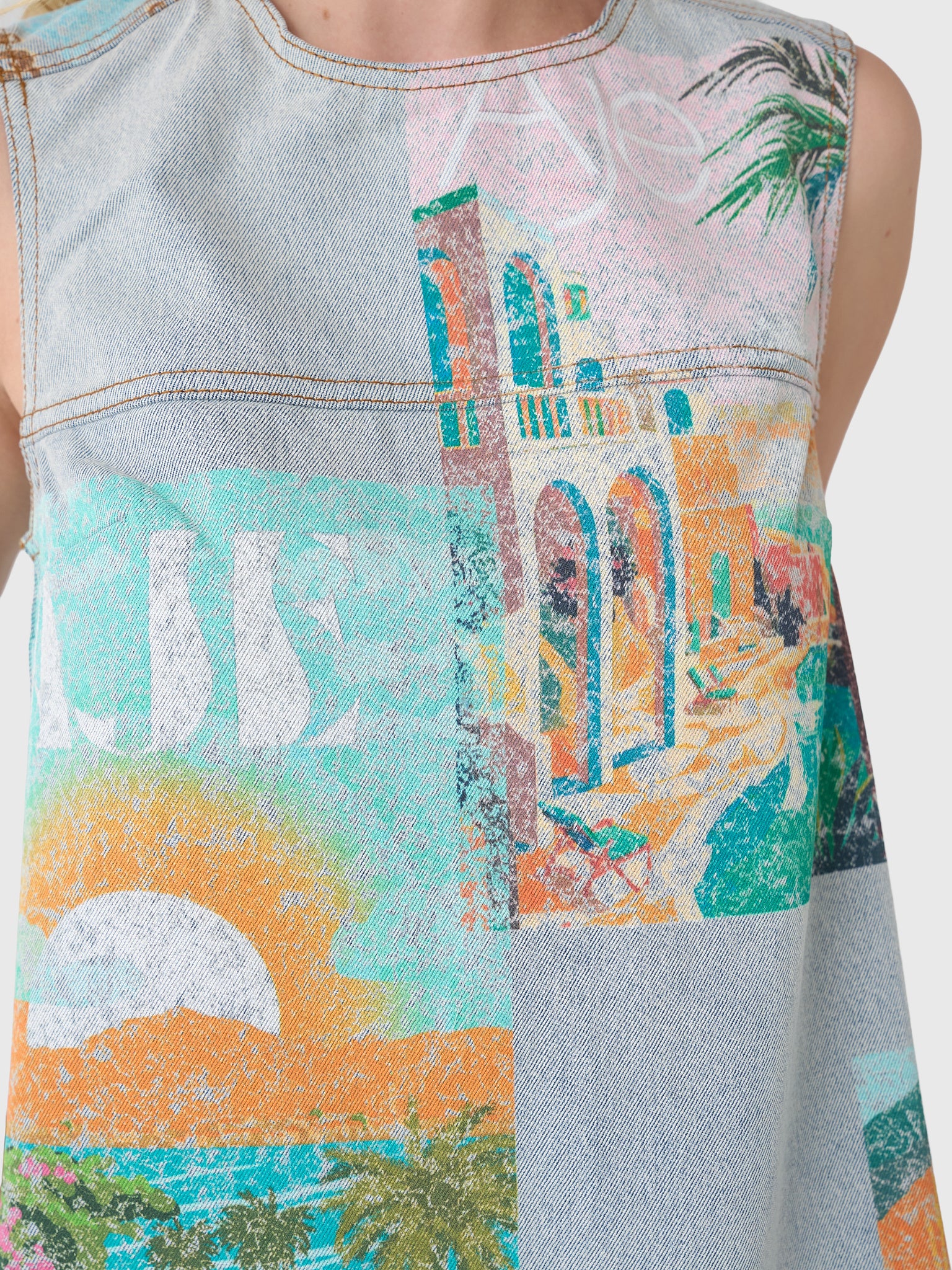 AJE Women's Mae Denim Mini Dress - Image 5
