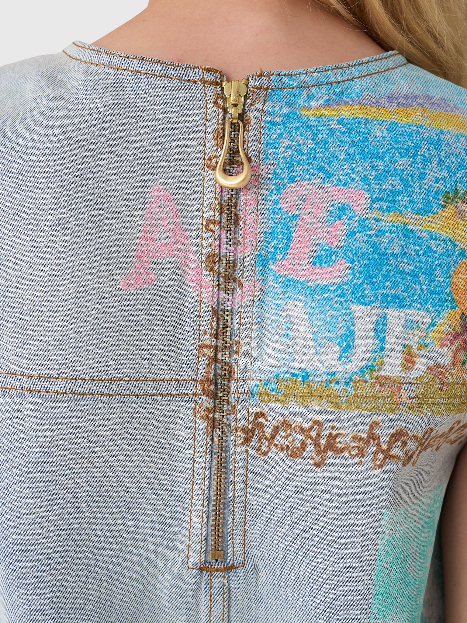AJE Women's Mae Denim Mini Dress - Image 6
