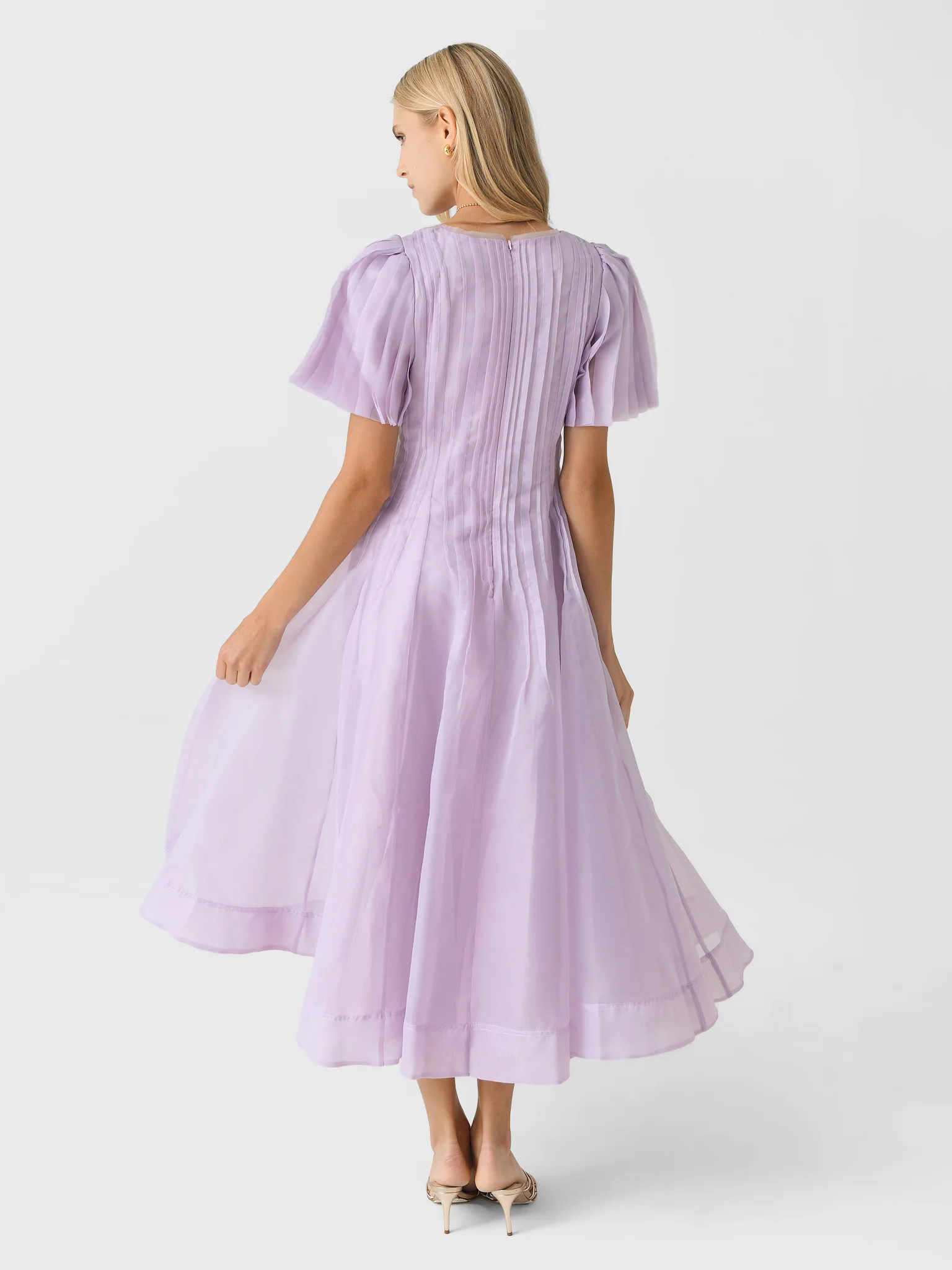 AJE Women's Nova Pleated Midi Dress - Image 3