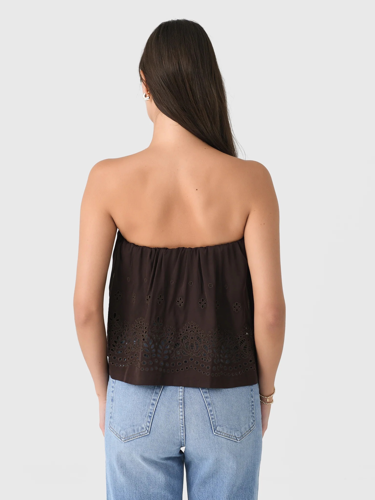 ALC Women's Dalia Strapless Embroidered Top - Image 4