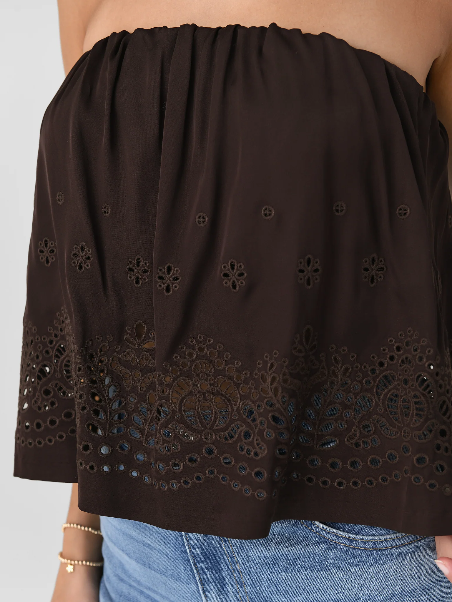 ALC Women's Dalia Strapless Embroidered Top - Image 5