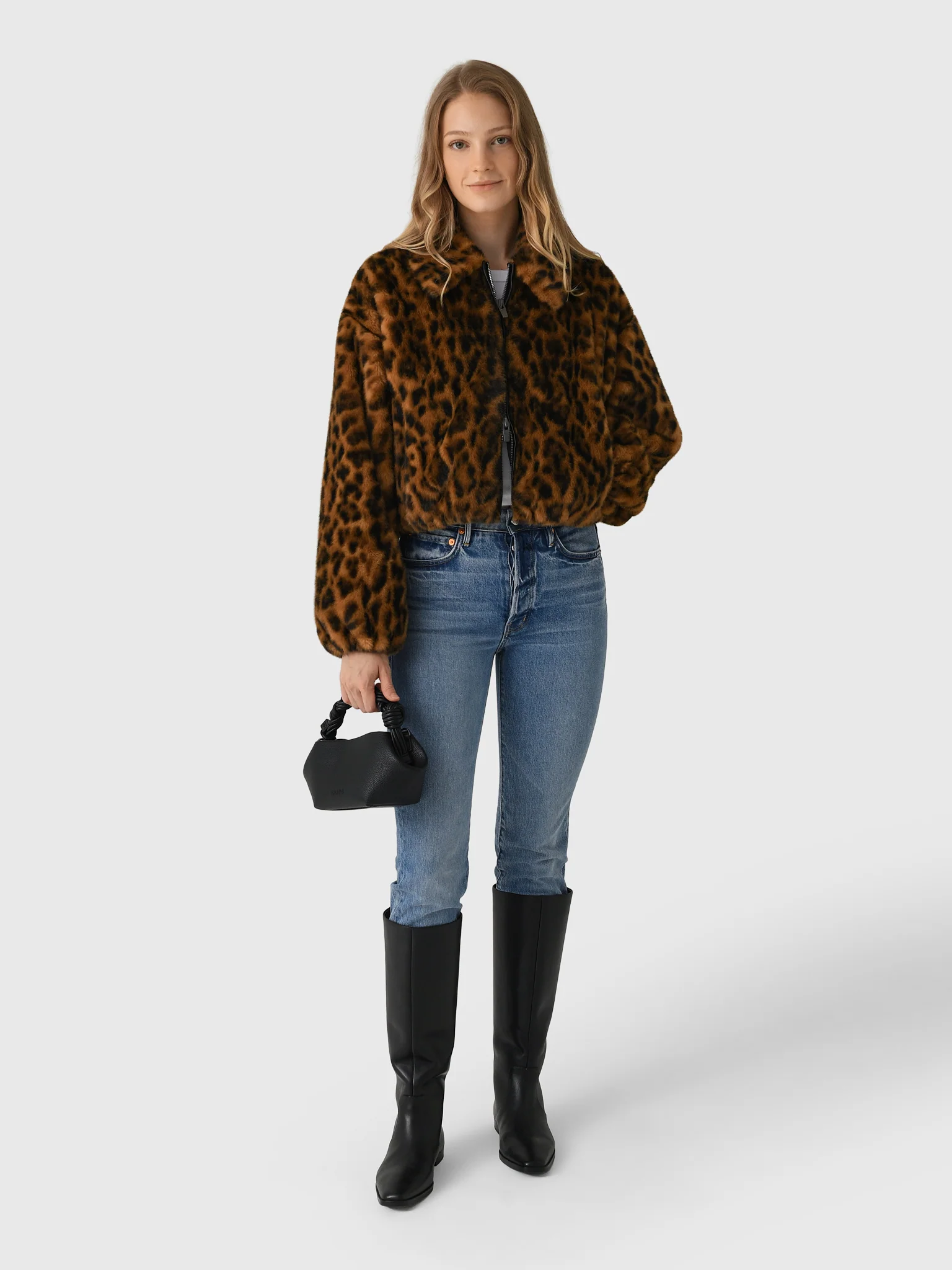 ALC Women's Esme Leopard Faux Fur Jacket - Image 2