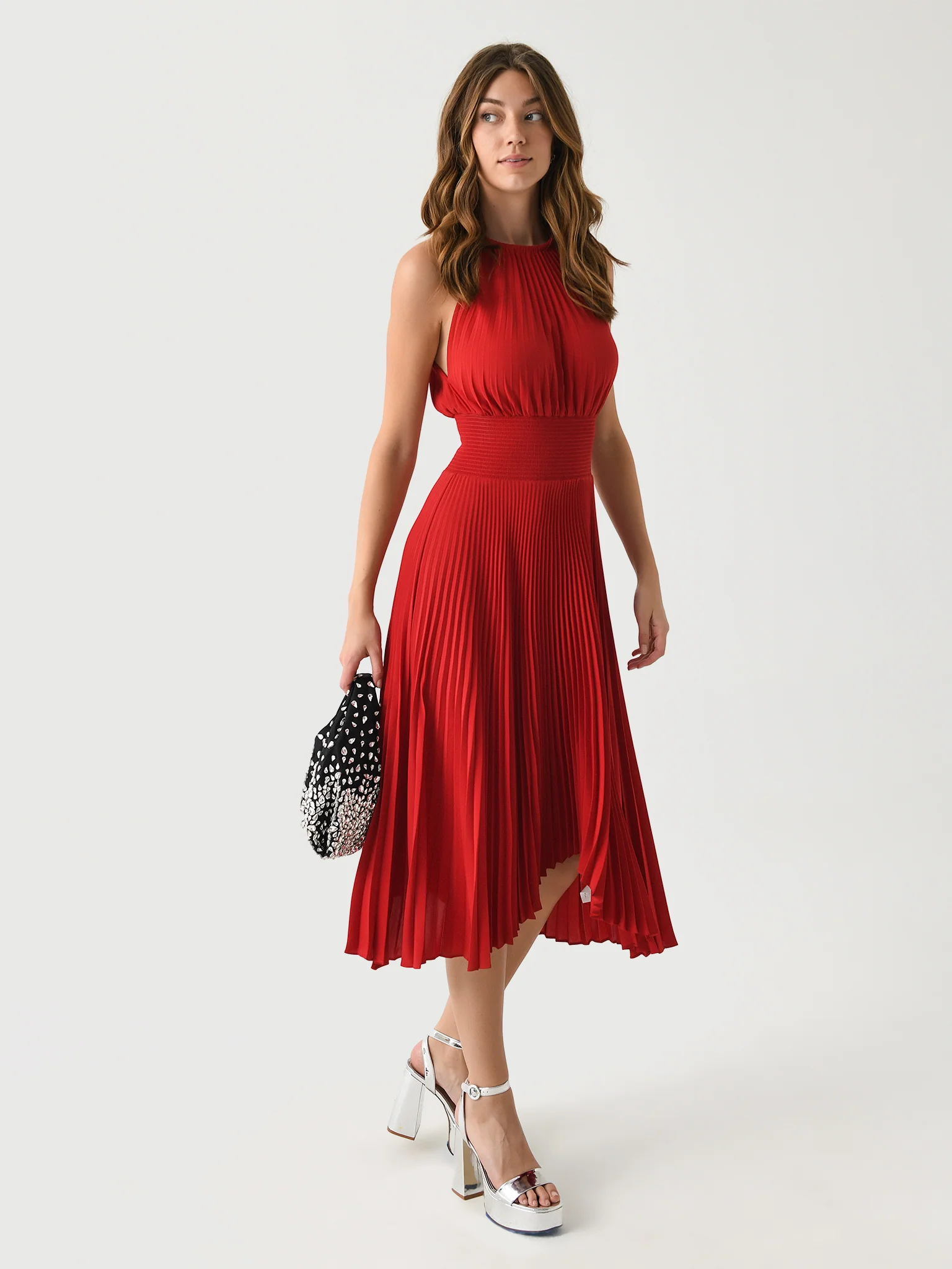 ALC Women's Renzo II Satin Pleated Dress - Image 5