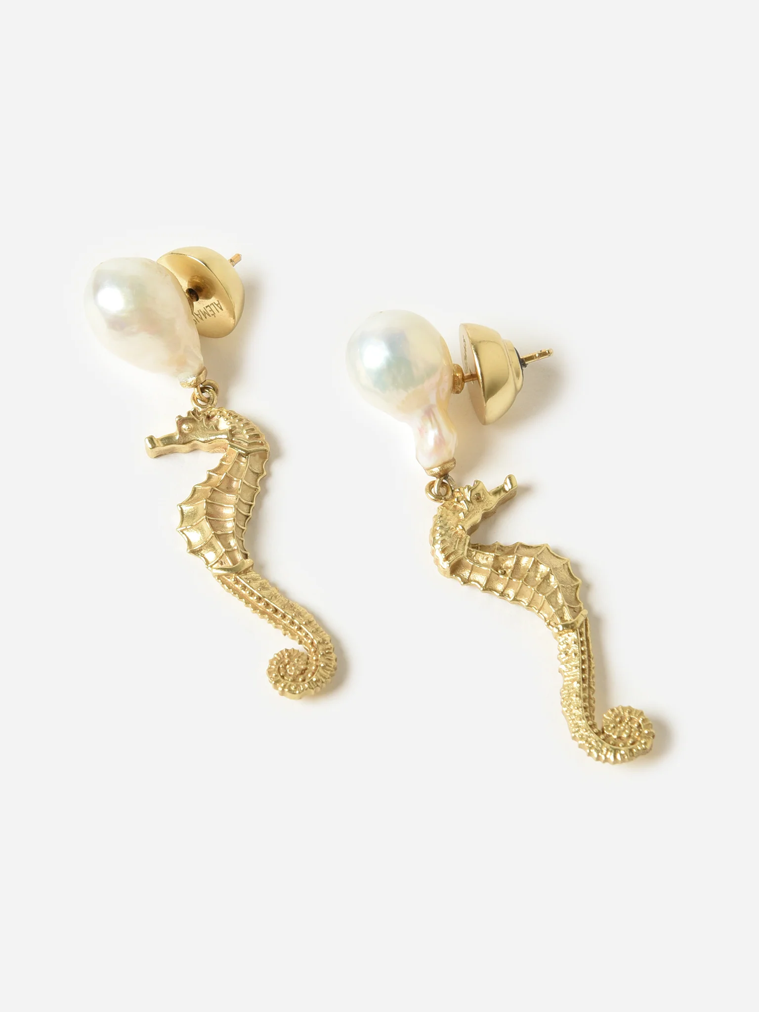 Alemais Curio Seahorse Pearl Earrings - Image 2