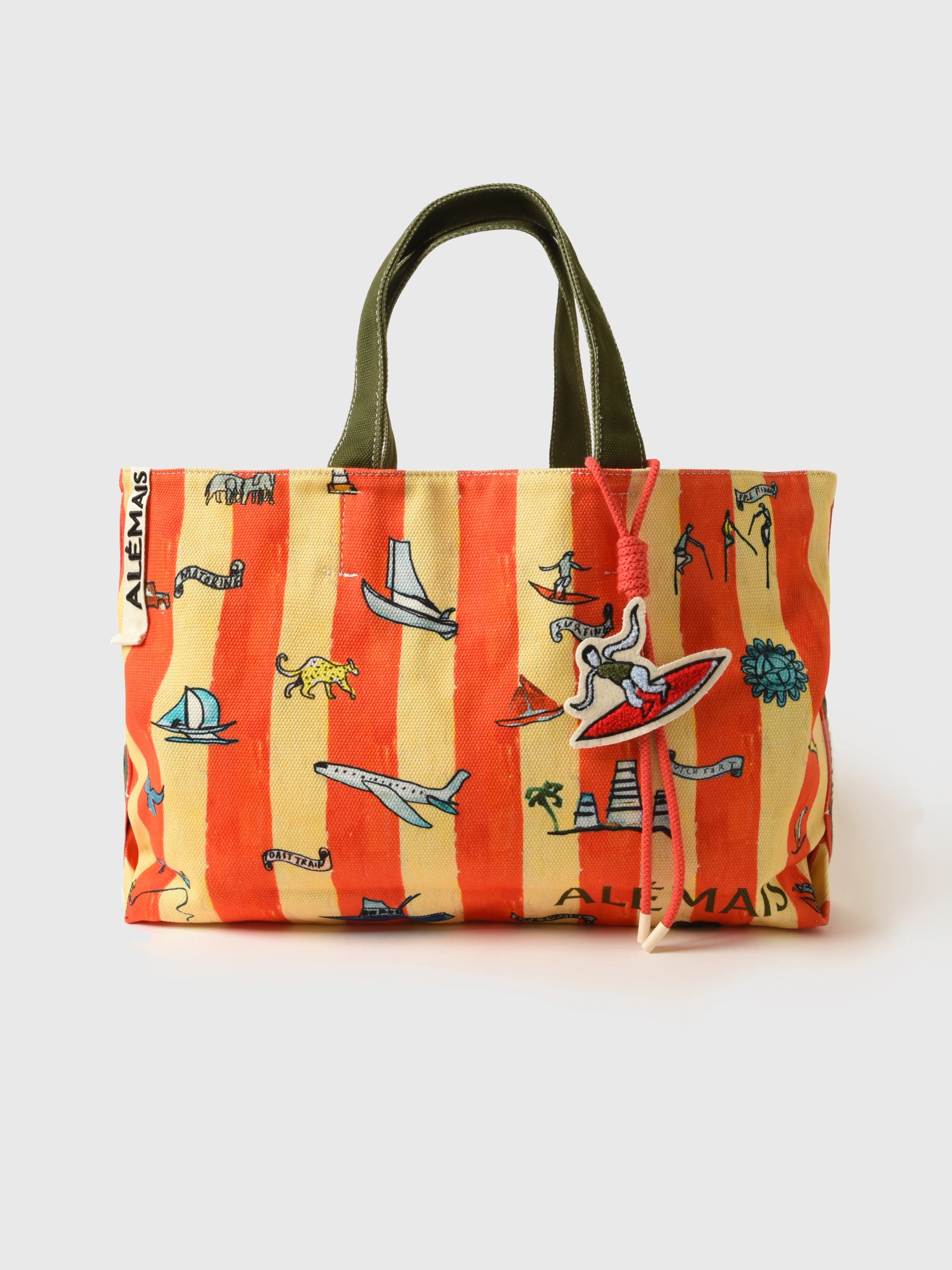 Alemais Miki Striped Oversize Tote