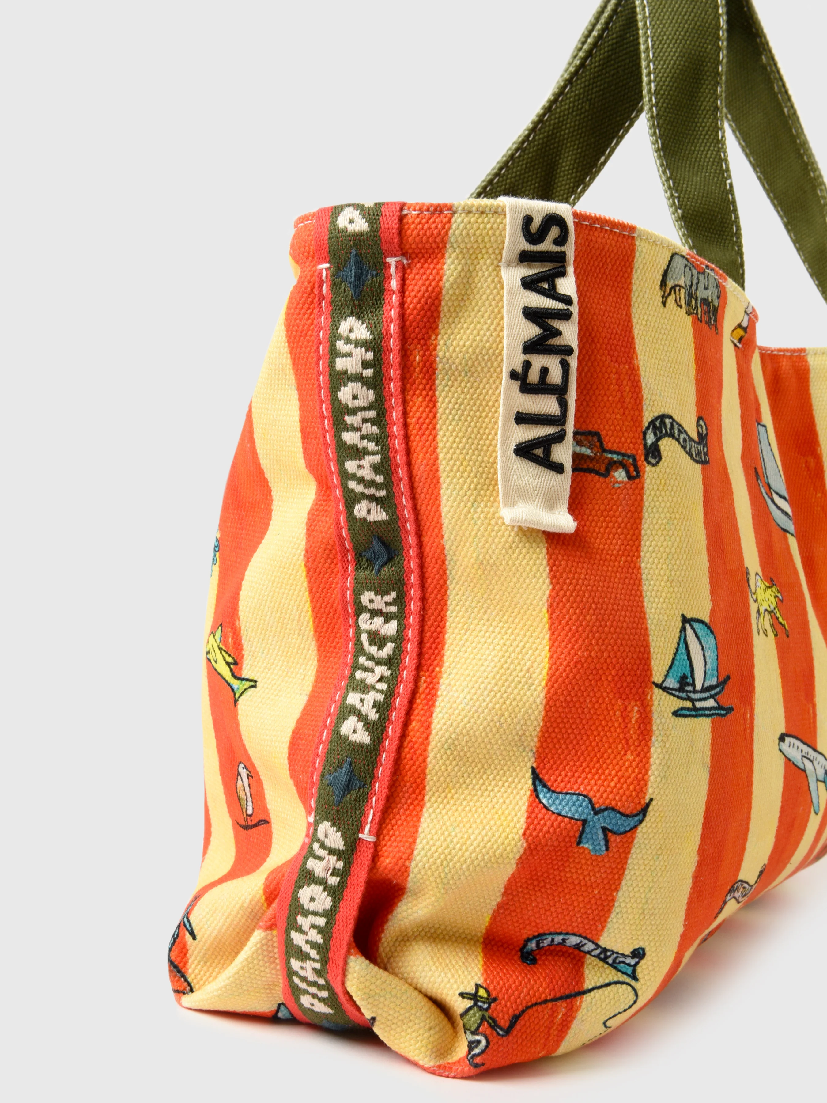 Alemais Miki Striped Oversize Tote - Image 3