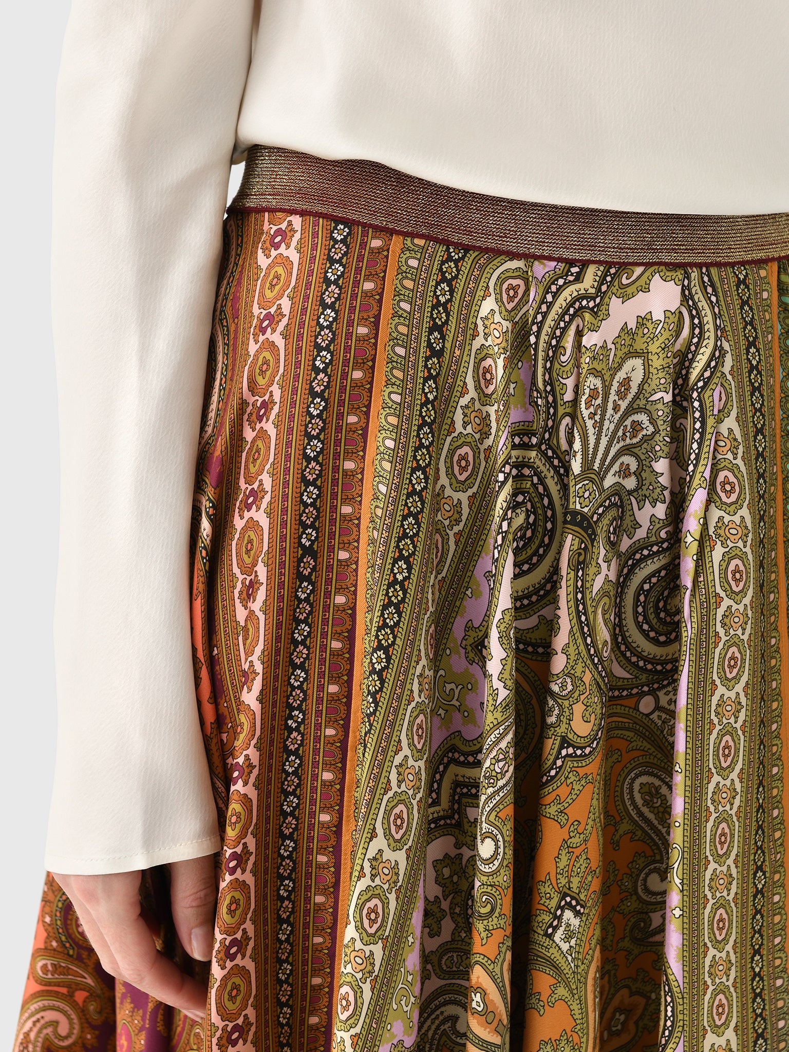 Alemais Women's Clemenza Spliced Scarf Silk Skirt - Image 5