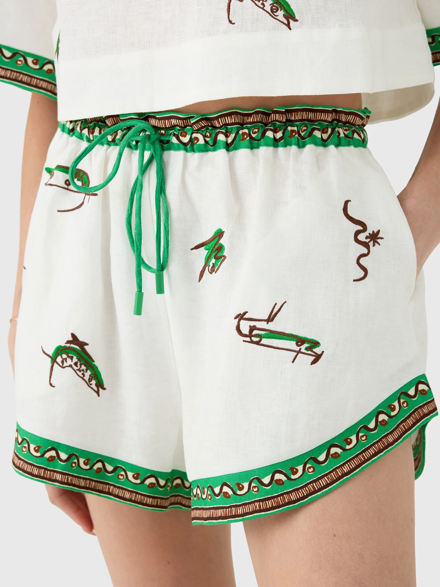Alemais Women's Wanda Embroidered Short - Image 5