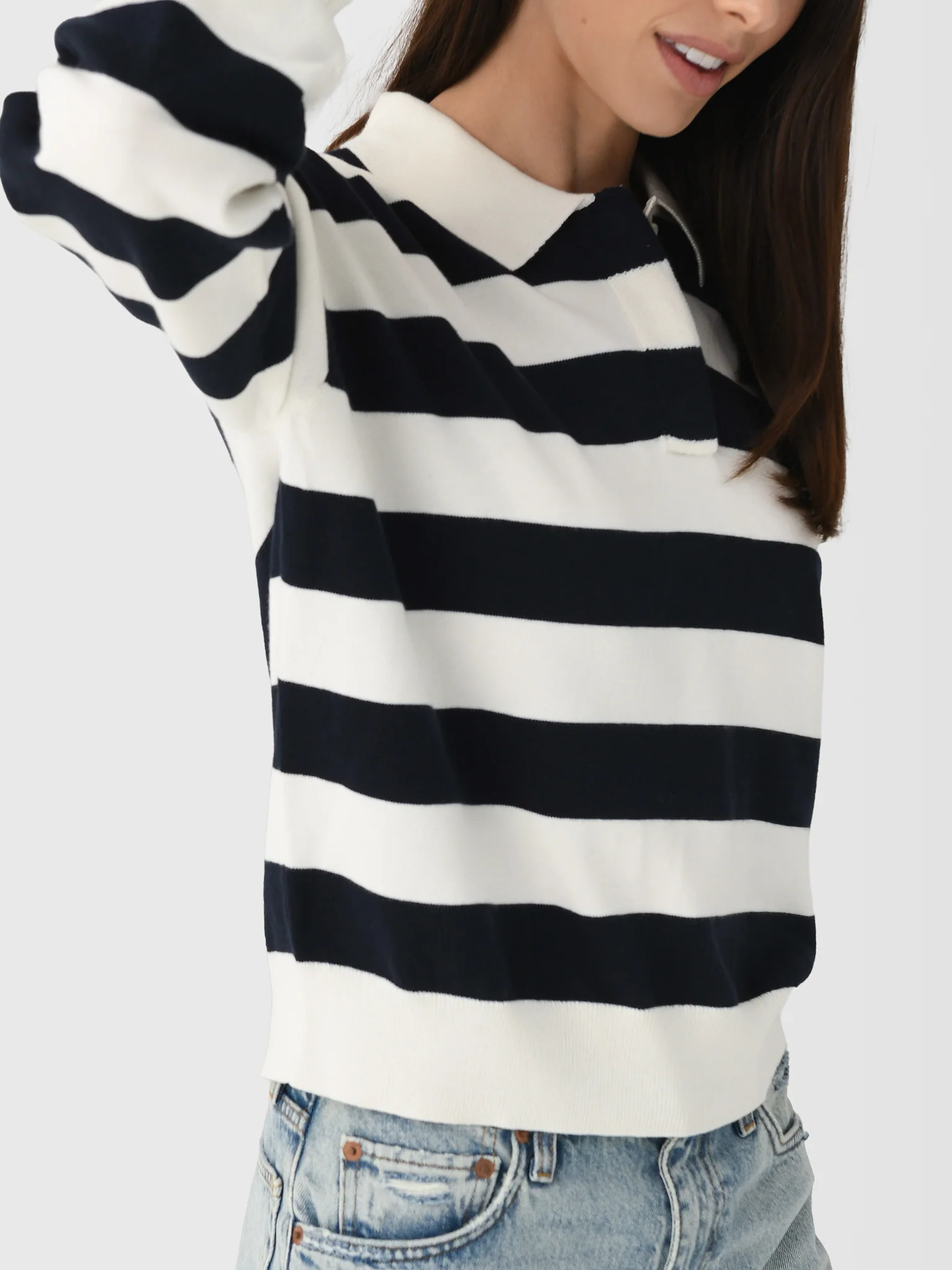Alex Mill Women's Bond St Striped Polo - Image 5