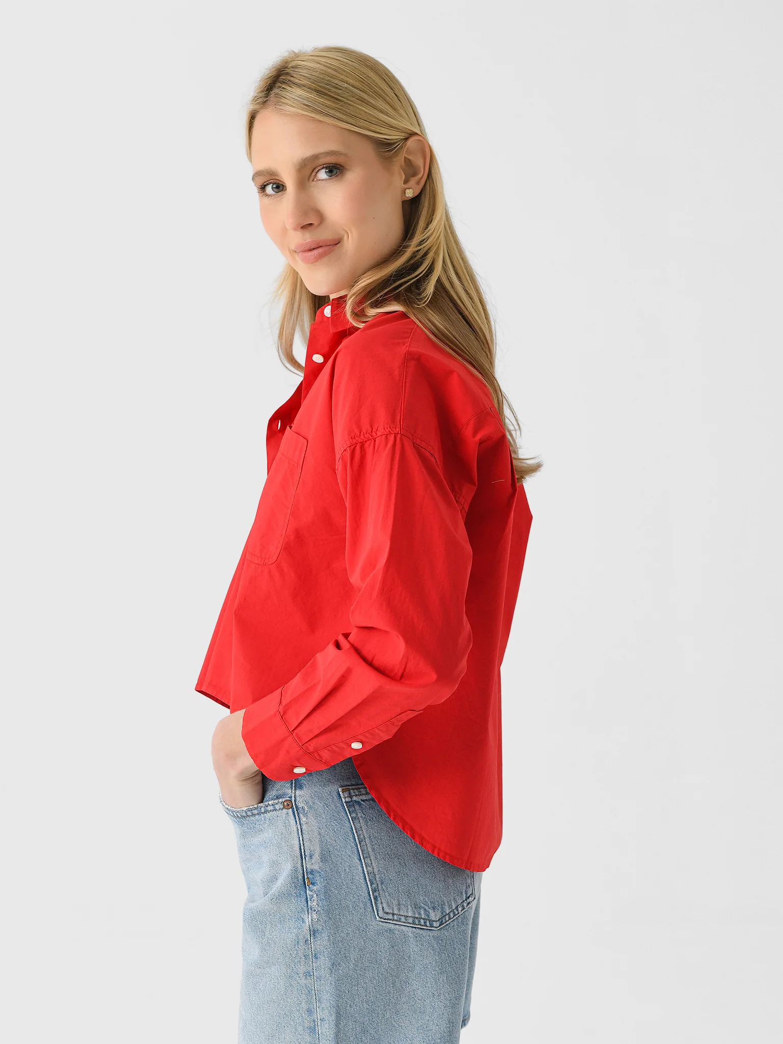 Alex Mill Women's Cropped Jo Shirt - Image 3