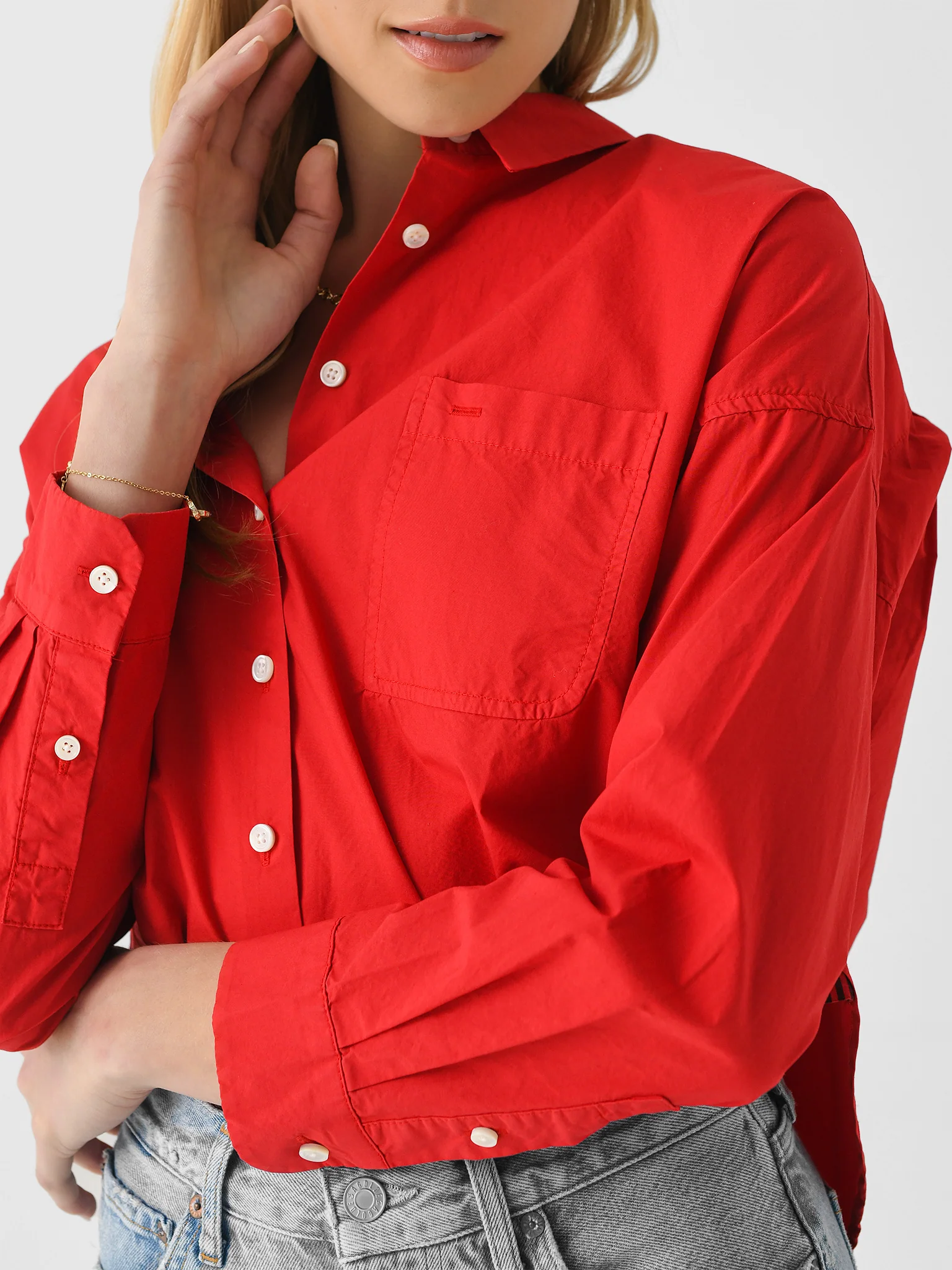 Alex Mill Women's Cropped Jo Shirt - Image 5
