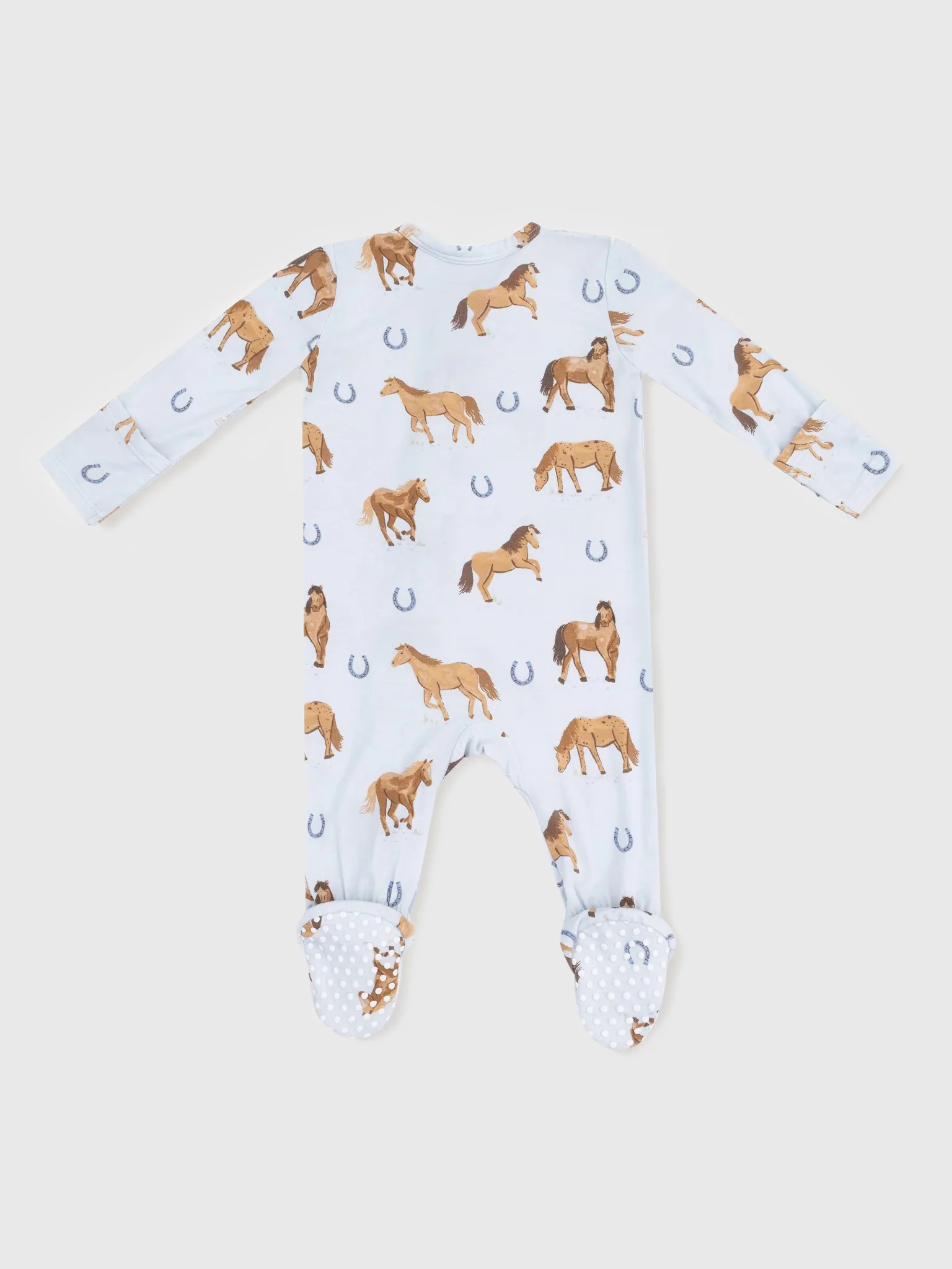 Angel Dear Baby Horses 2-Way Zipper Footie - Image 2
