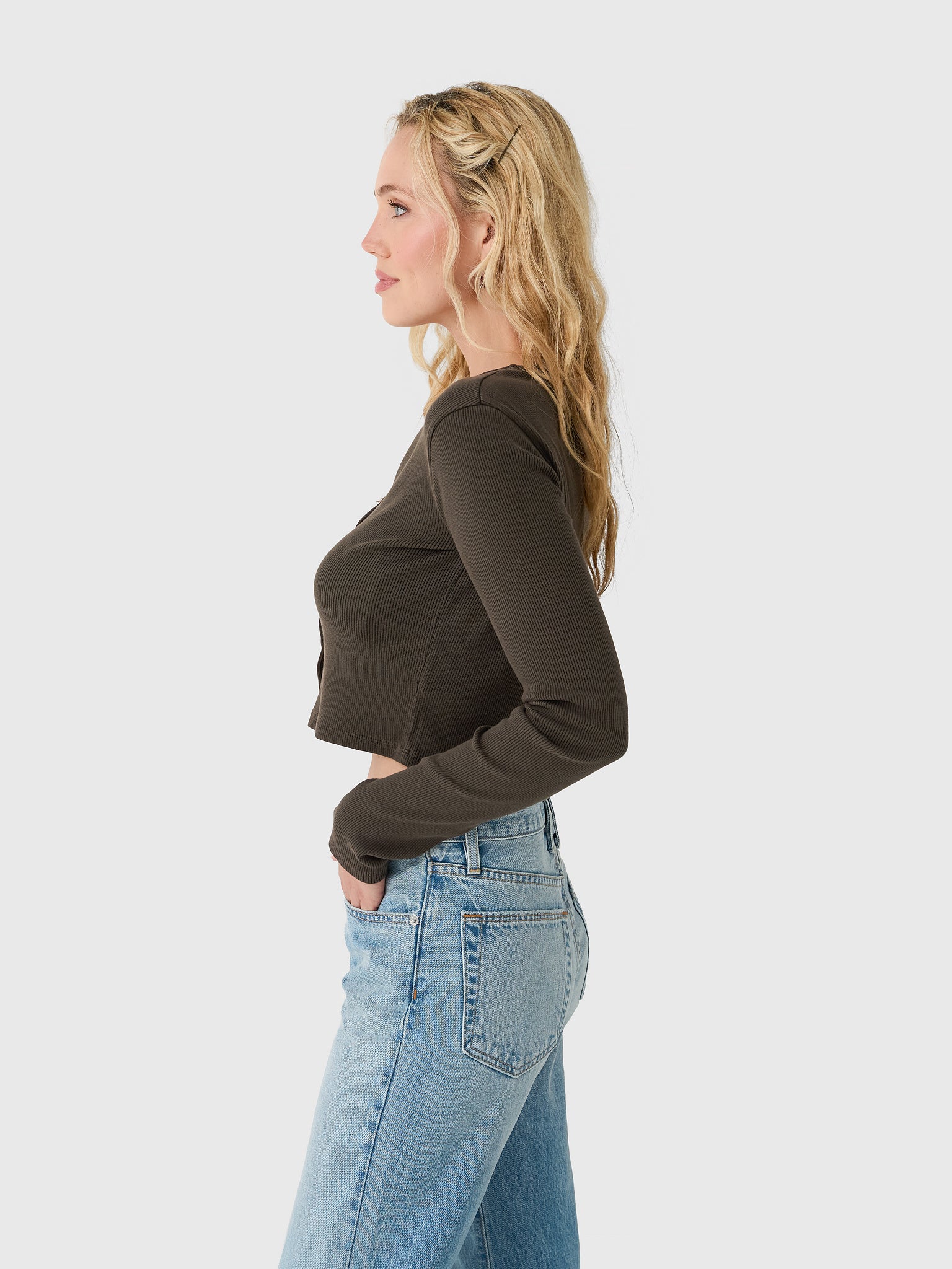 Asher Women's Kennedy Ribbed Cardigan - Image 3