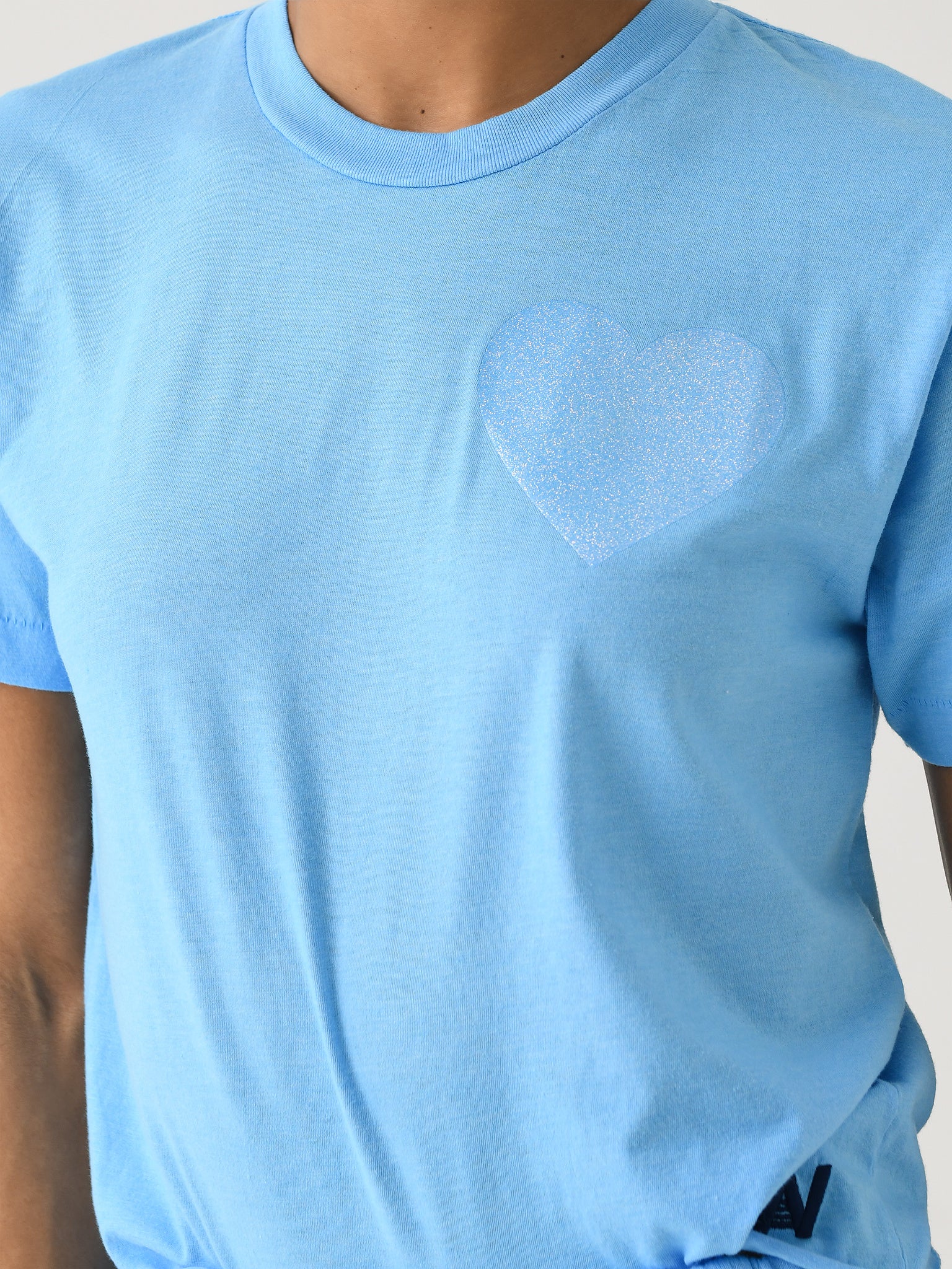 Aviator Nation Women's Glitter Heart Boyfriend Tee - Image 5