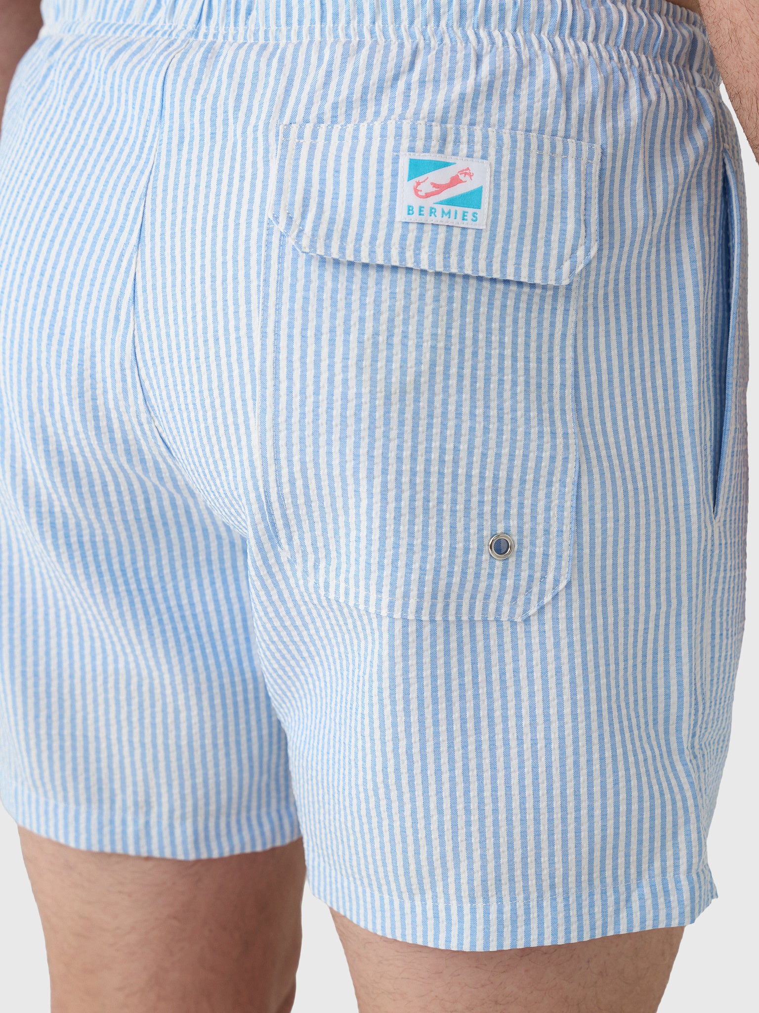 Bermies Men's Blue Swim Trunk - Image 5