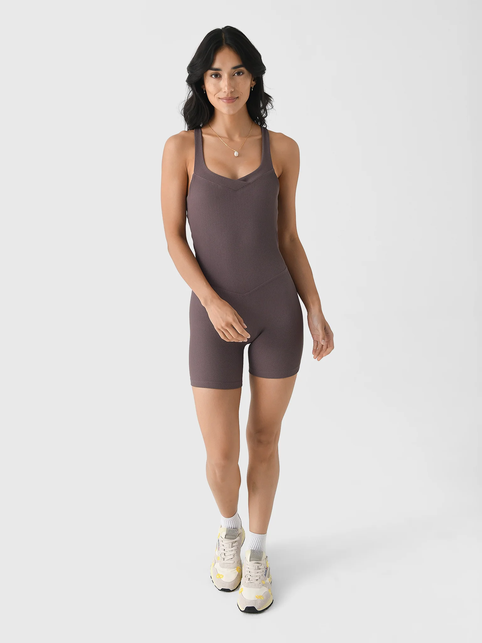 Beyond Yoga Women's Routine Ribbed Biker Jumpsuit - Image 2