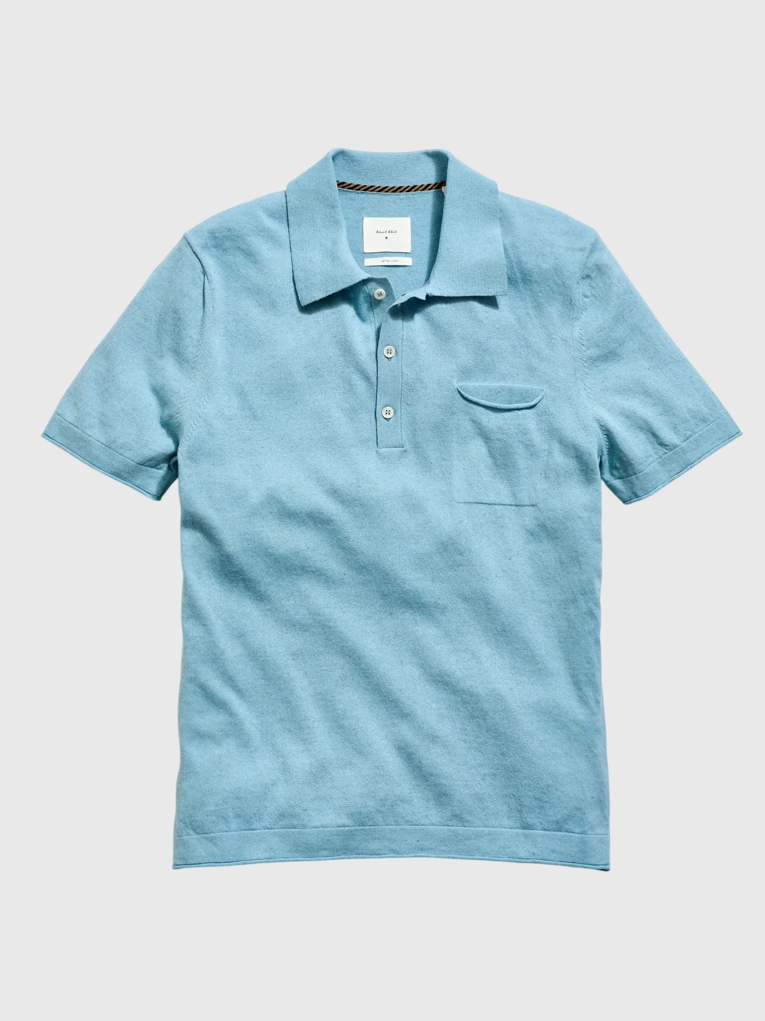 Billy Reid Men's Cotton Linen Sweater Polo