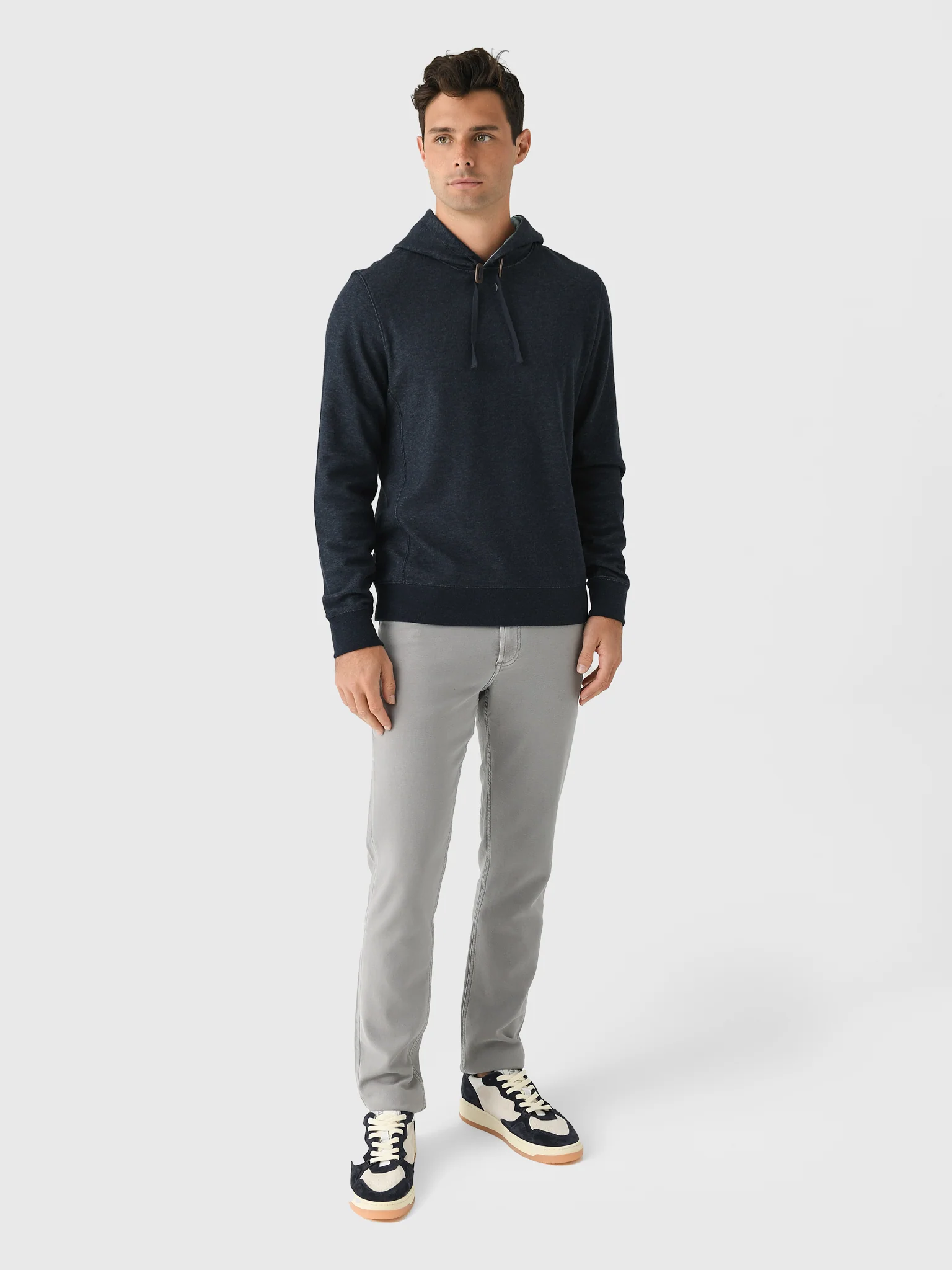 Billy Reid Men's Rib Hoodie Pullover - Image 2