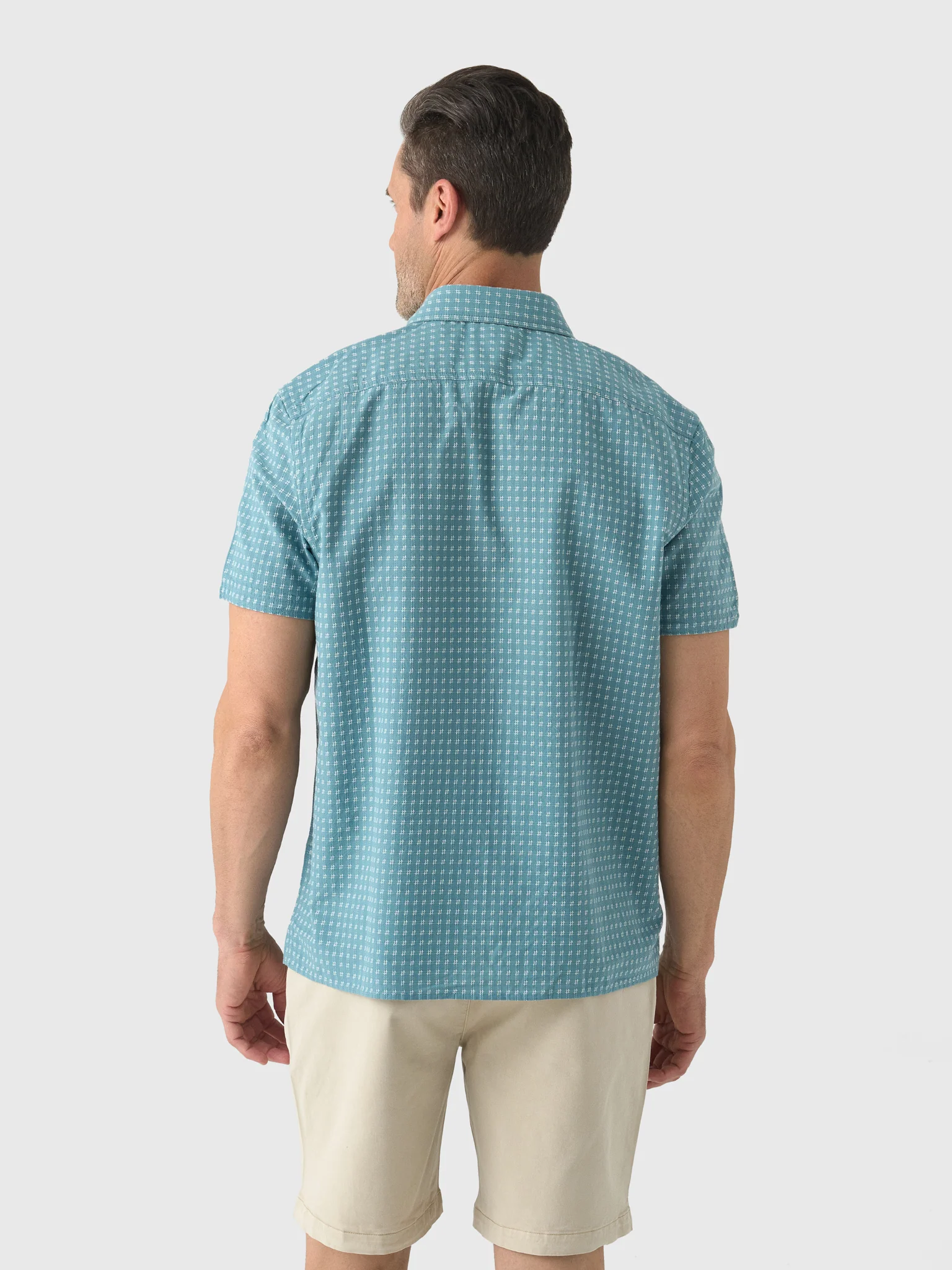 Billy Reid Men's Short Sleeve Check Dobby Treme Shirt - Image 4