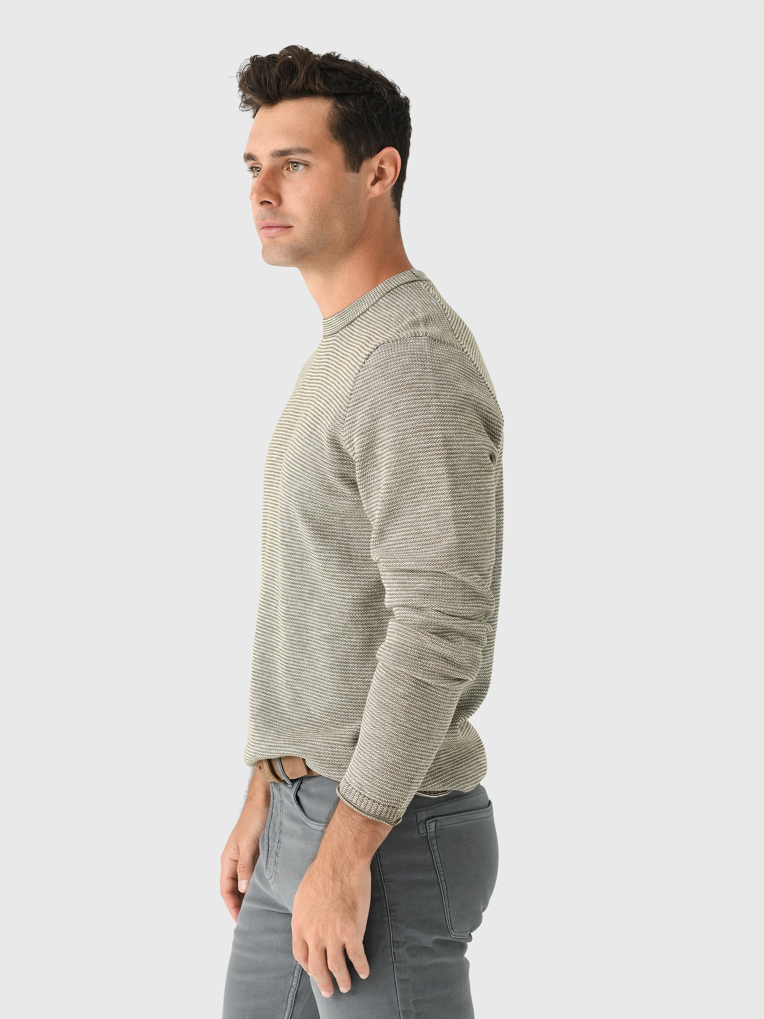Billy Reid Men's Tuck Stripe Crew - Image 10