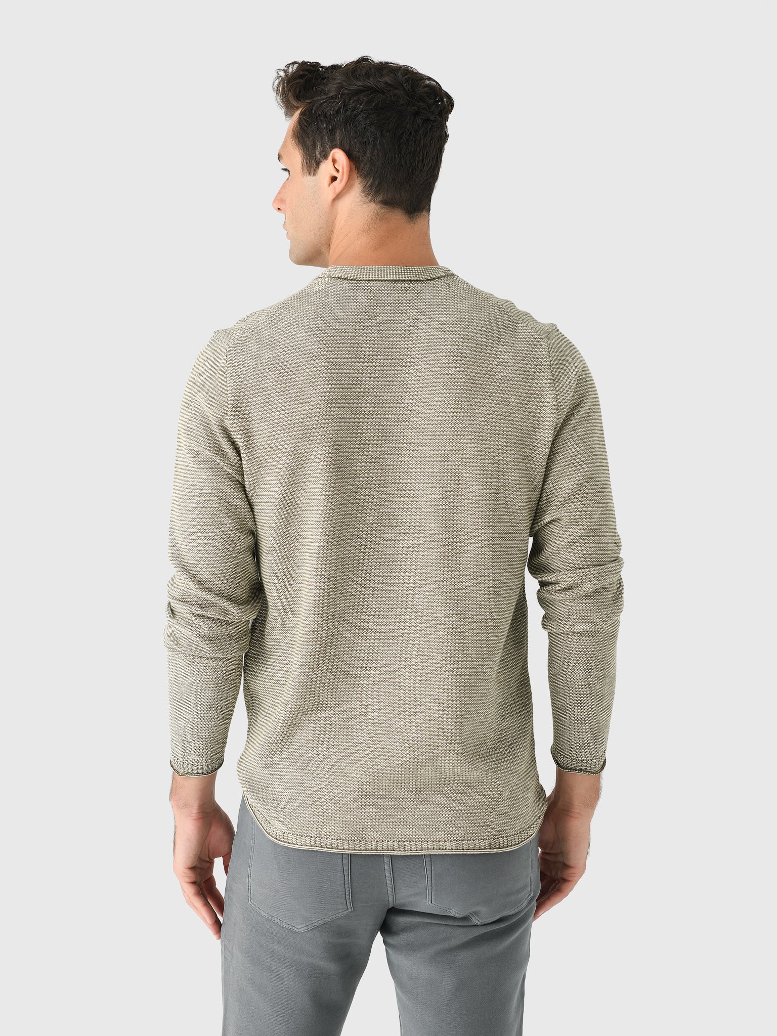 Billy Reid Men's Tuck Stripe Crew - Image 11