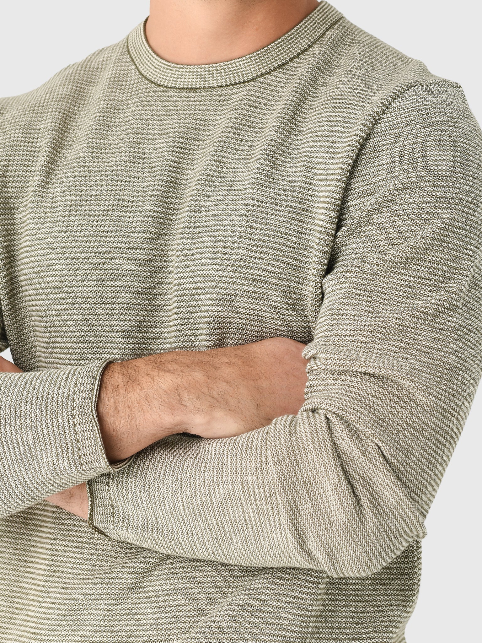 Billy Reid Men's Tuck Stripe Crew - Image 12