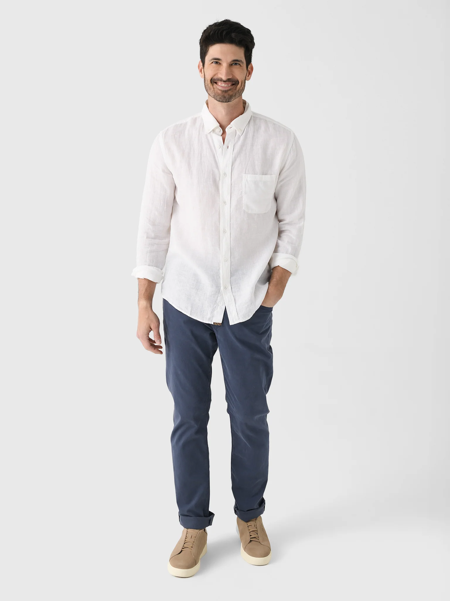 Billy Reid Men's Tuscumbia Linen Shirt - Image 3