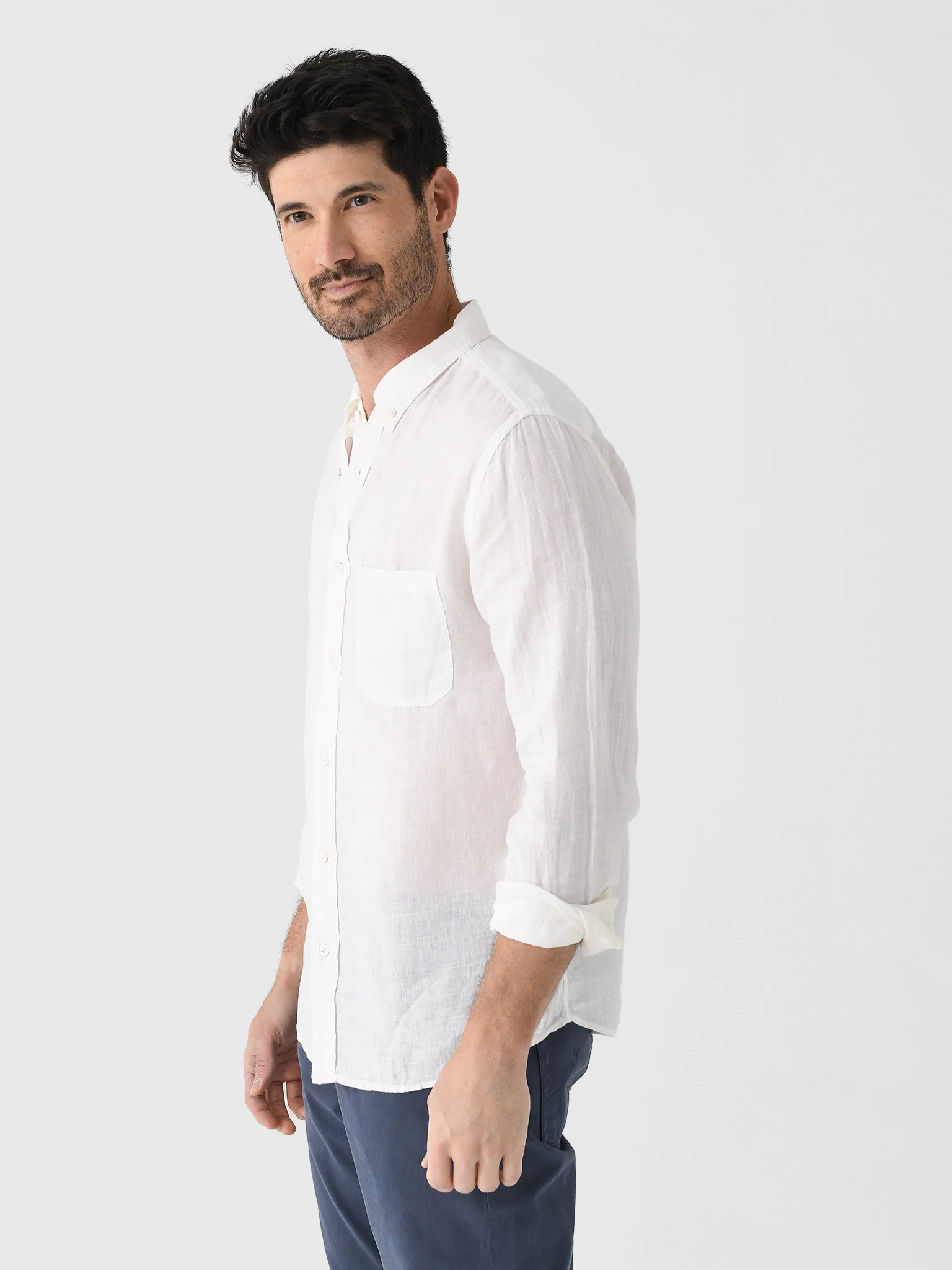 Billy Reid Men's Tuscumbia Linen Shirt - Image 4