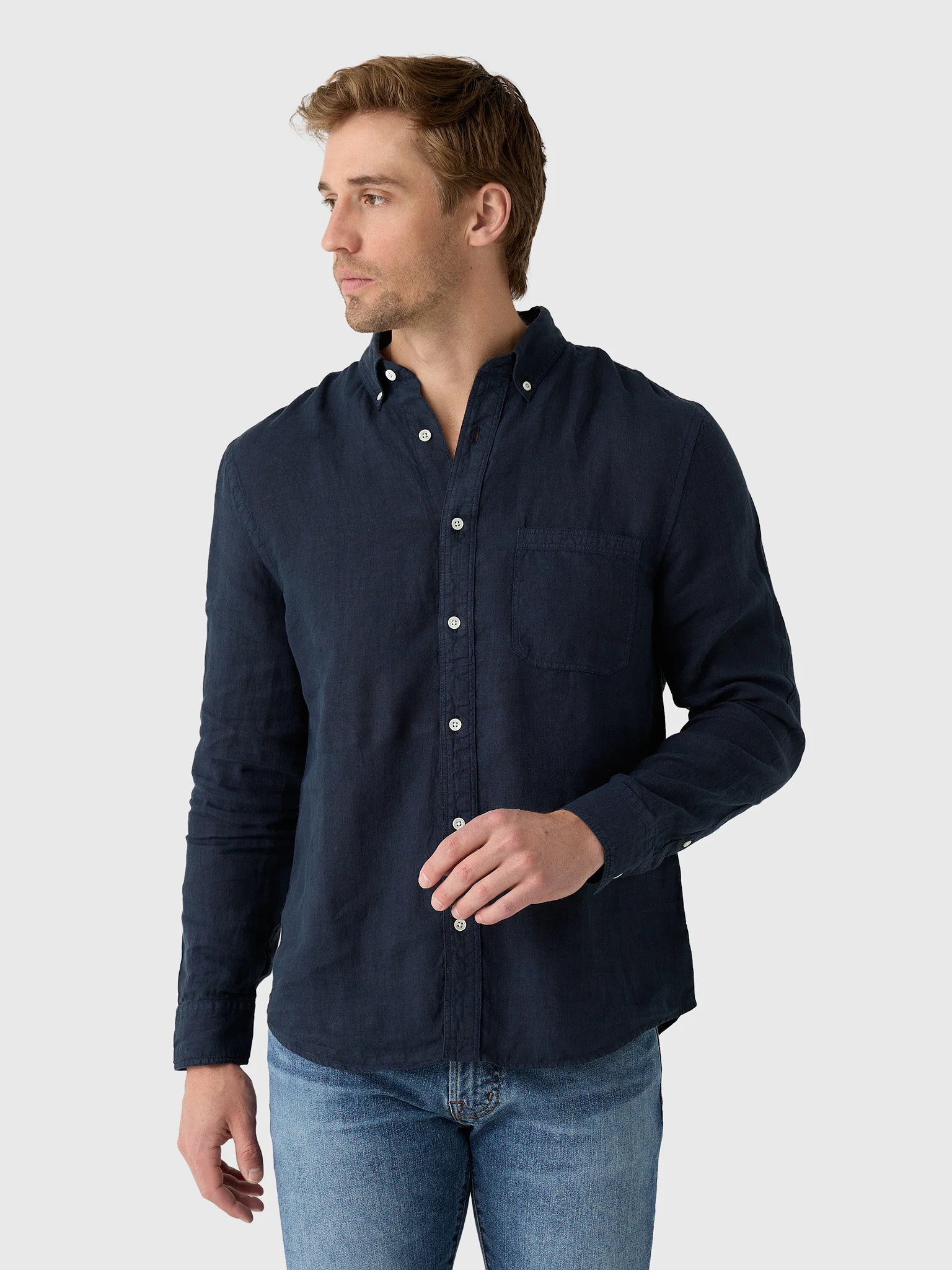 Billy Reid Men's Tuscumbia Linen Shirt - Image 7