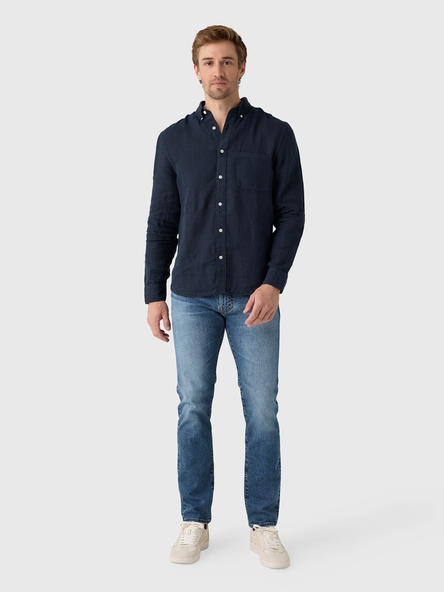 Billy Reid Men's Tuscumbia Linen Shirt - Image 8