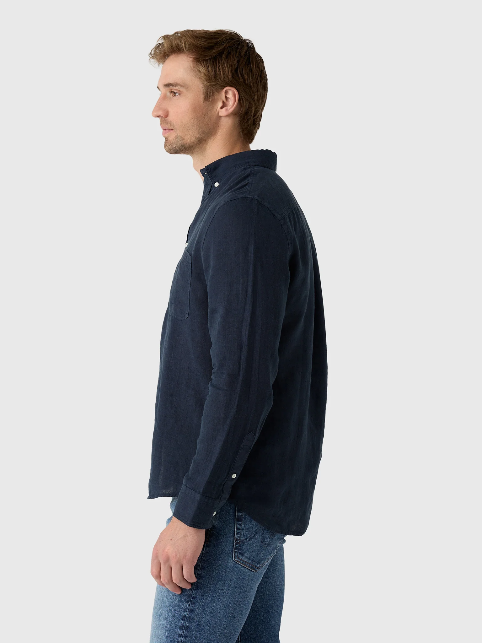 Billy Reid Men's Tuscumbia Linen Shirt - Image 9