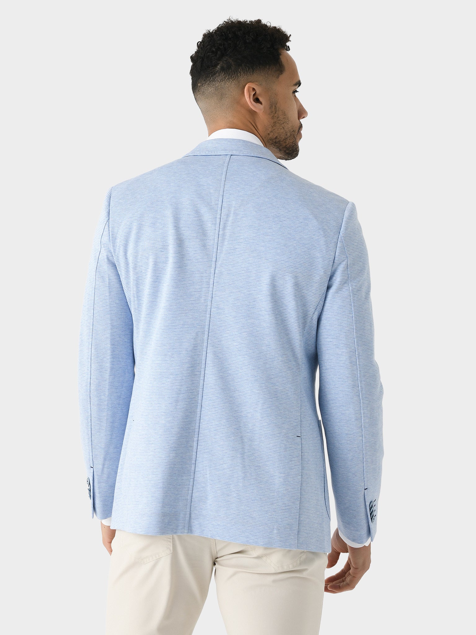 Blue Industry Men's Blue Stretch Blazer - Image 4