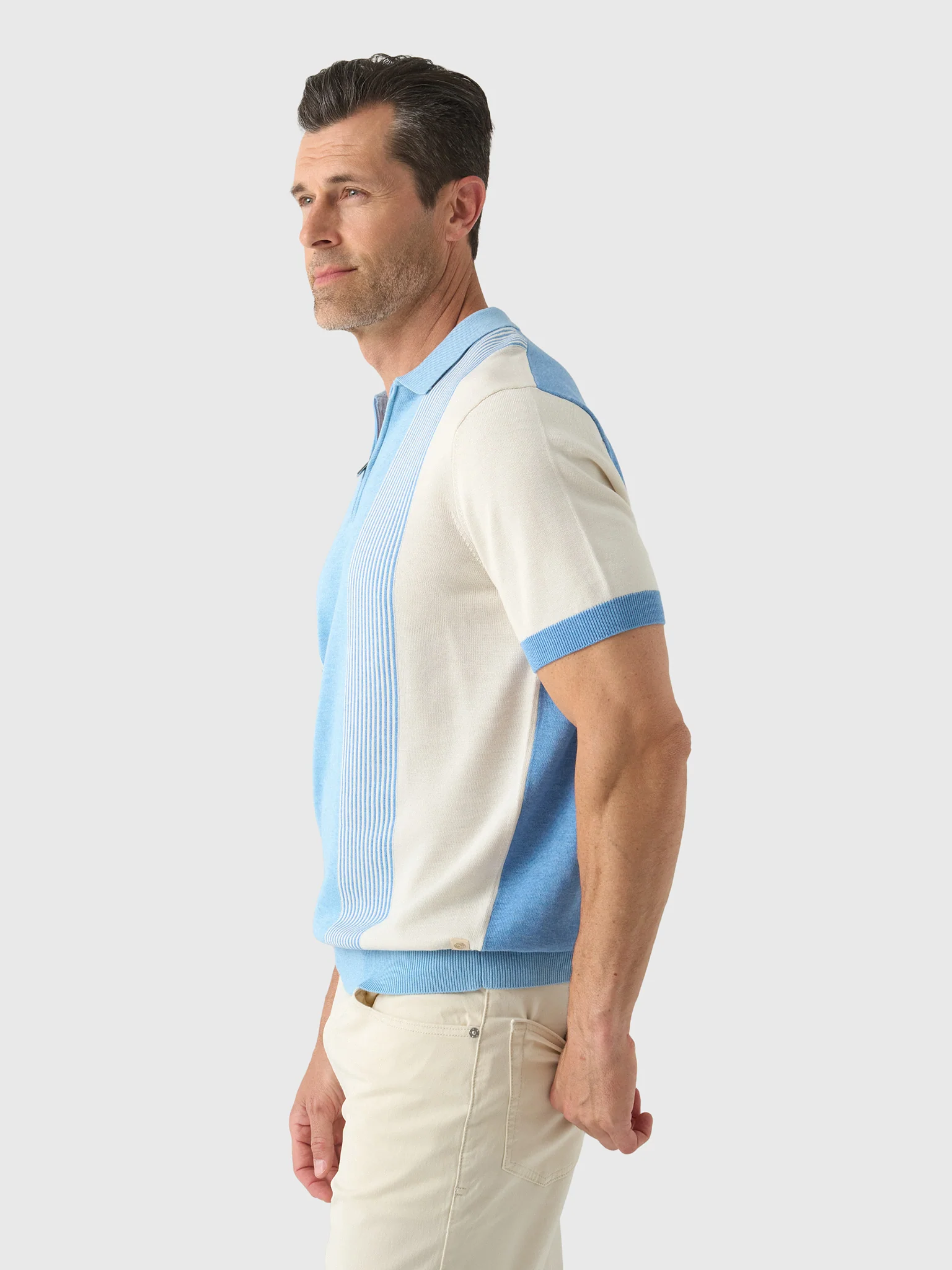 Blue Industry Men's Blaine Quarter-Zip Polo - Image 3