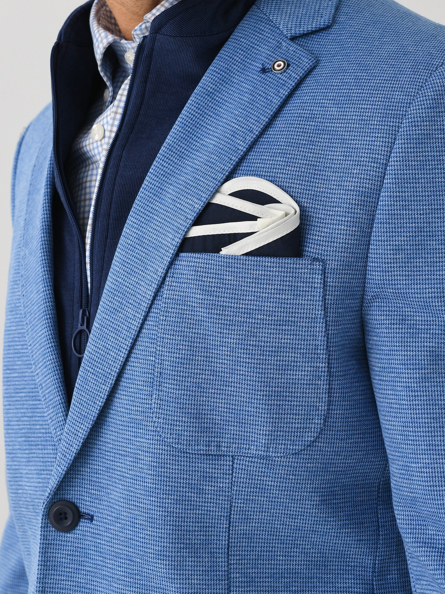 Blue Industry Men's Stretch Inlay Blazer - Image 5