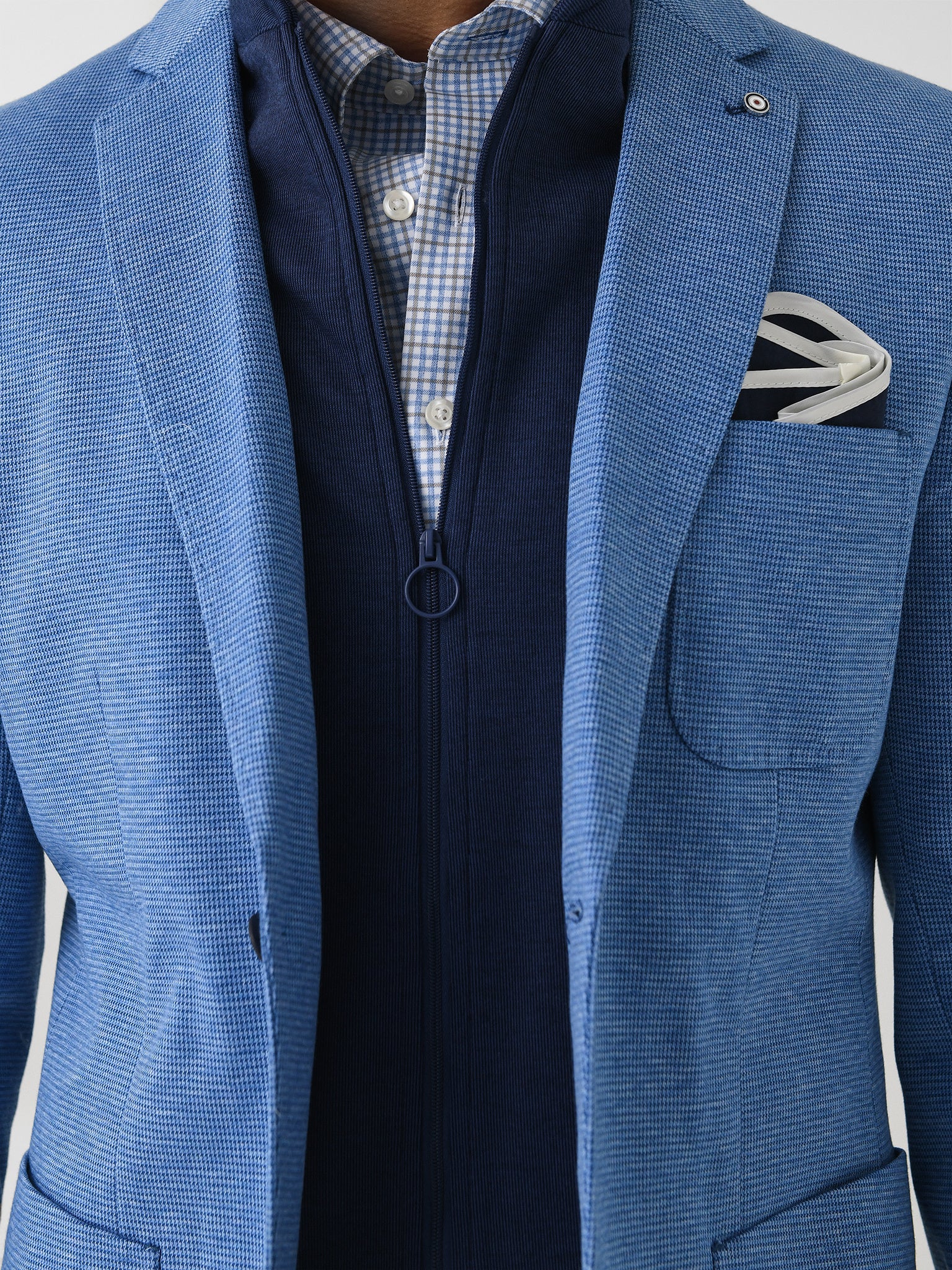 Blue Industry Men's Stretch Inlay Blazer - Image 7