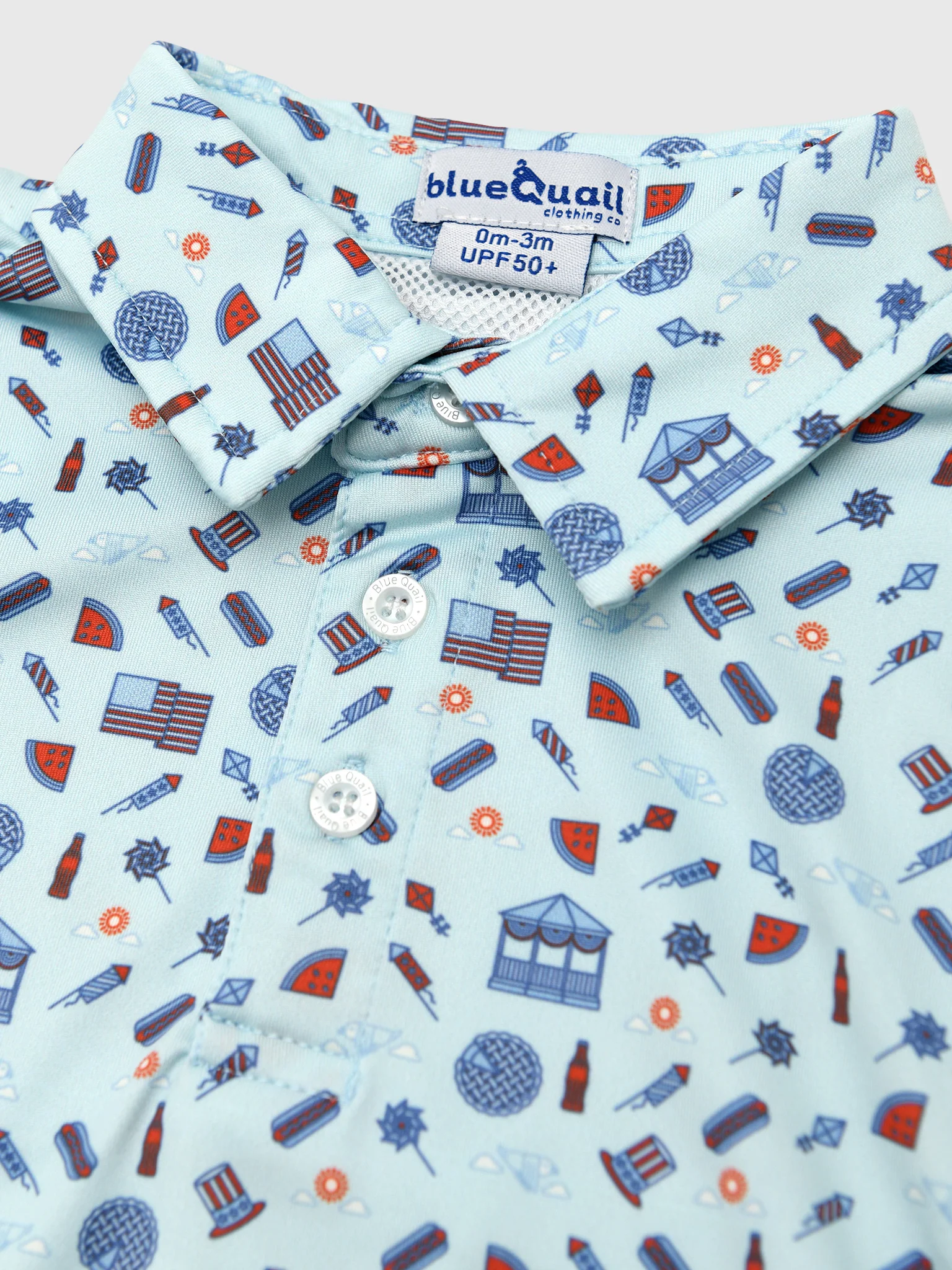 Blue Quail Baby Boys' Polo Romper - Image 4