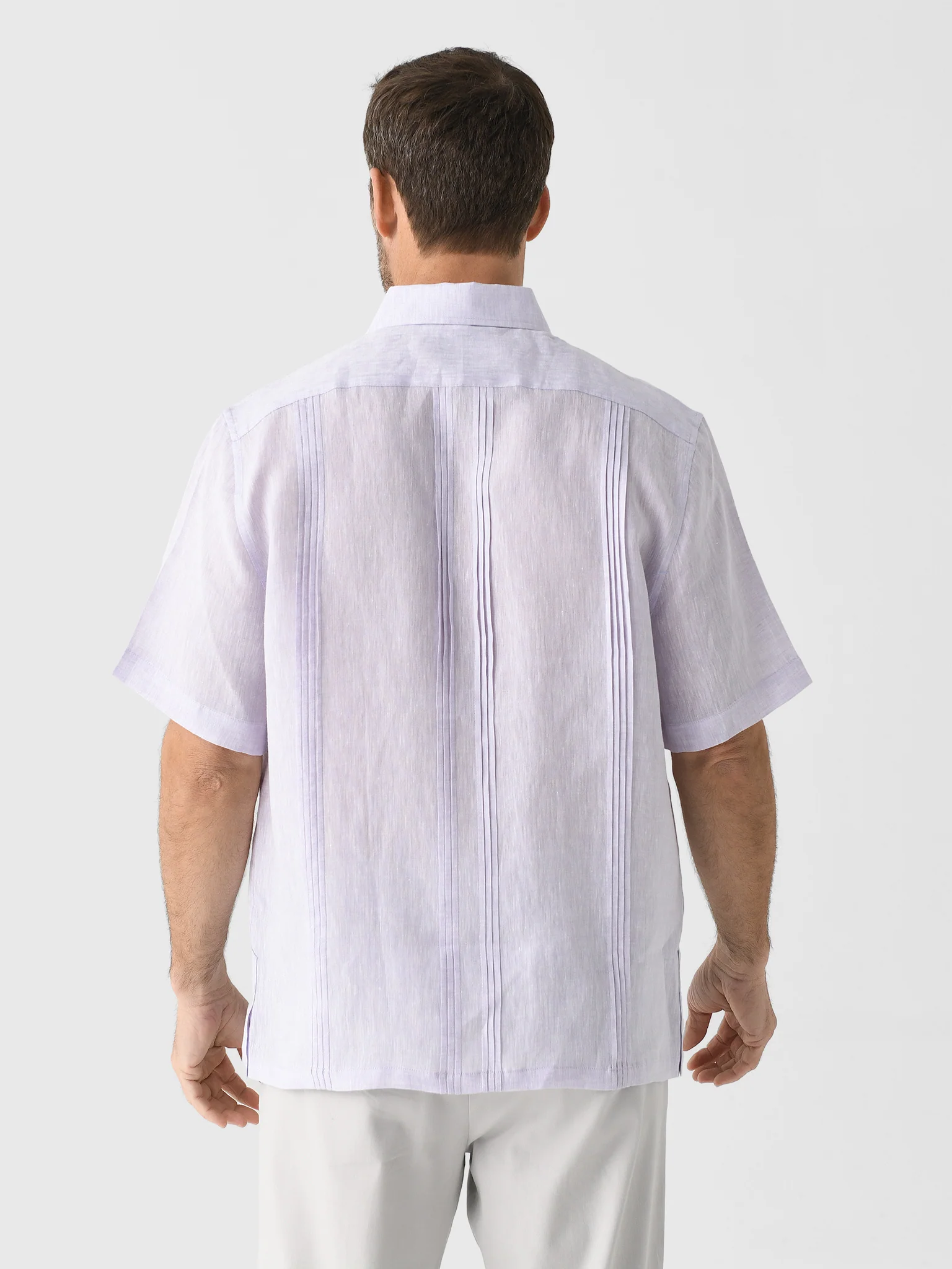Centuria Men's Short Sleeve Linen Guayabera Shirt - Image 11