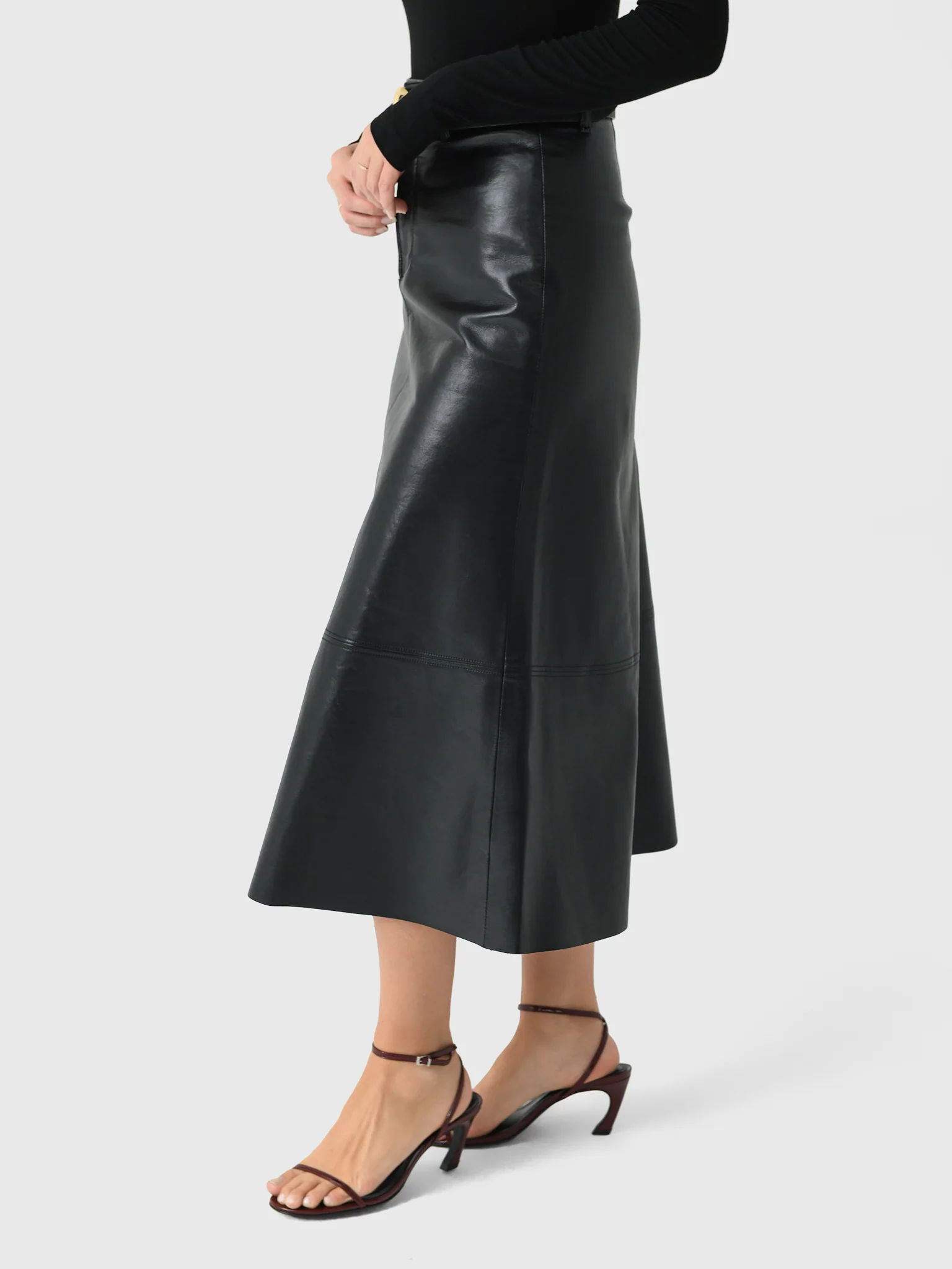 Citizens Of Humanity Women's Cassia Leather Skirt - Image 3