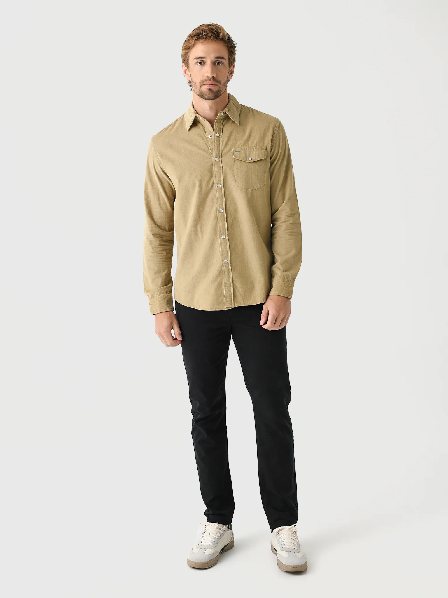 Criquet Men's Corduroy Pearl Snap Shirt - Image 2