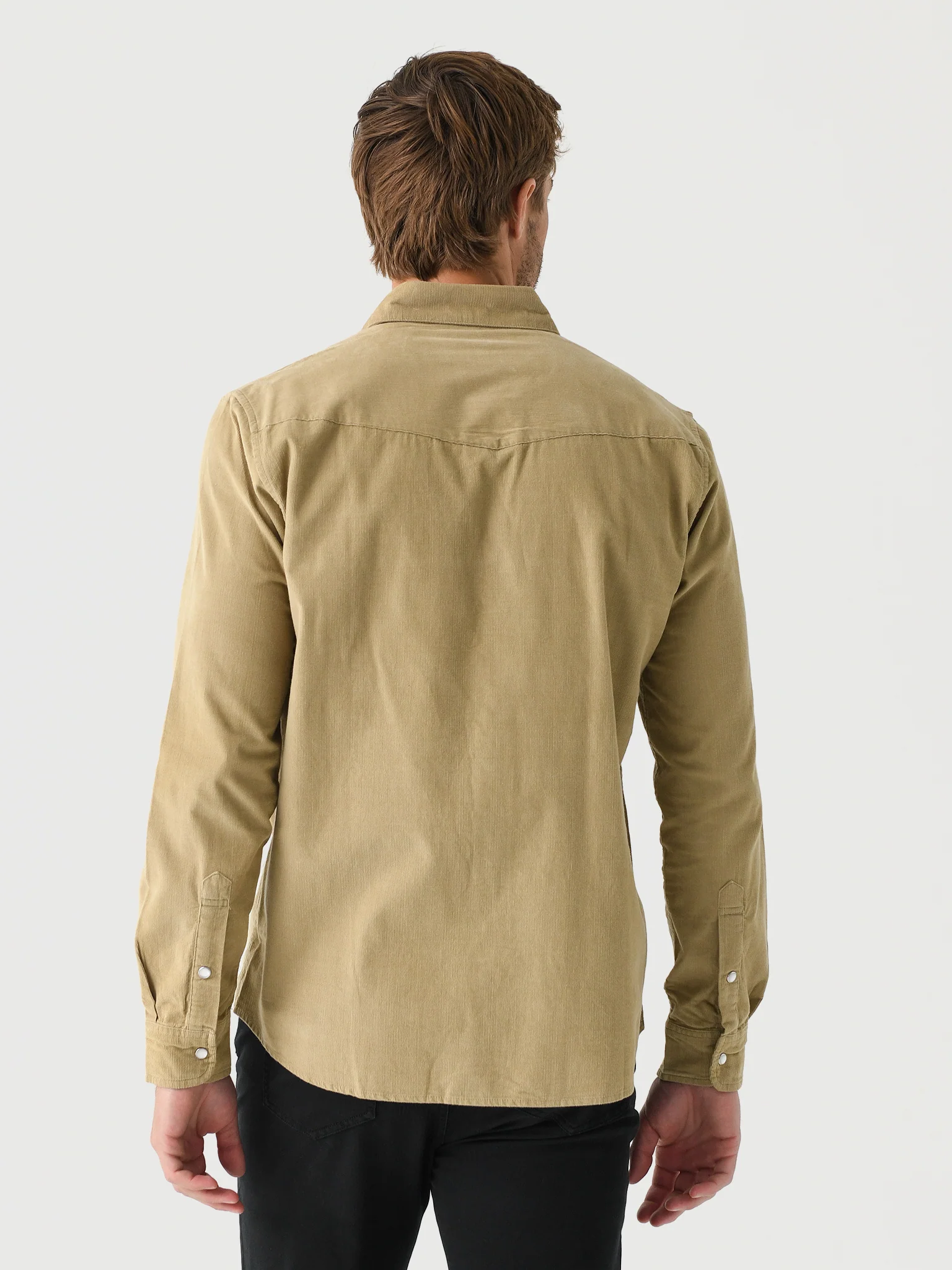 Criquet Men's Corduroy Pearl Snap Shirt - Image 4