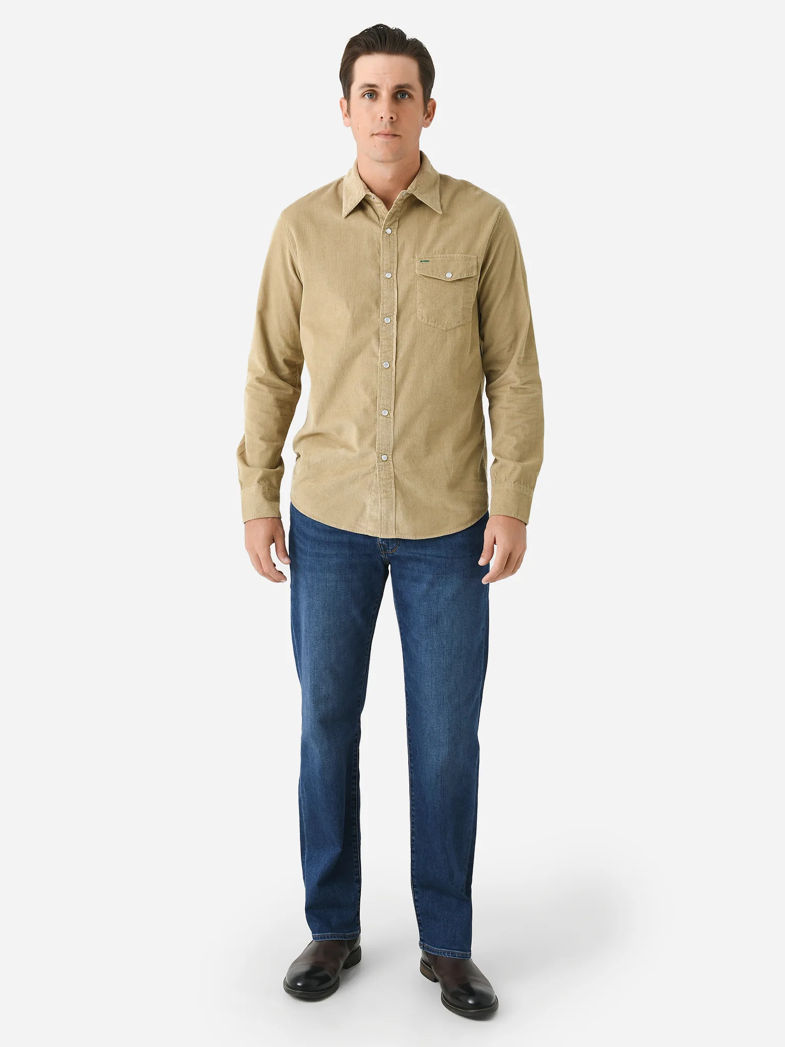 Criquet Men's Corduroy Pearl Snap Shirt - Image 6