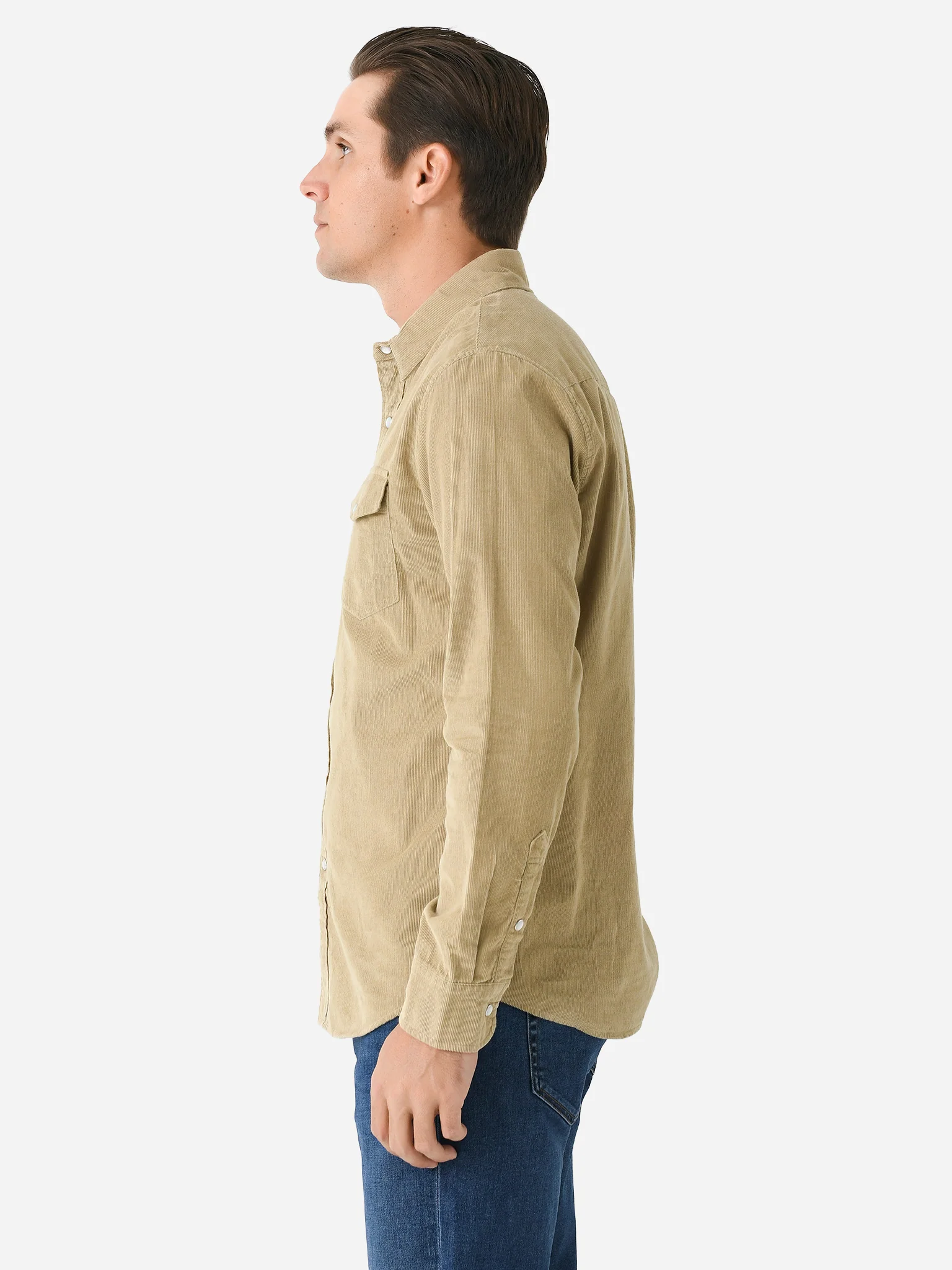 Criquet Men's Corduroy Pearl Snap Shirt - Image 7