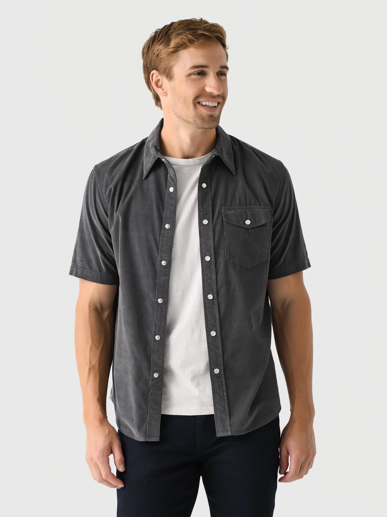 Criquet Men's Corduroy Pearl Snap Shirt - Image 5